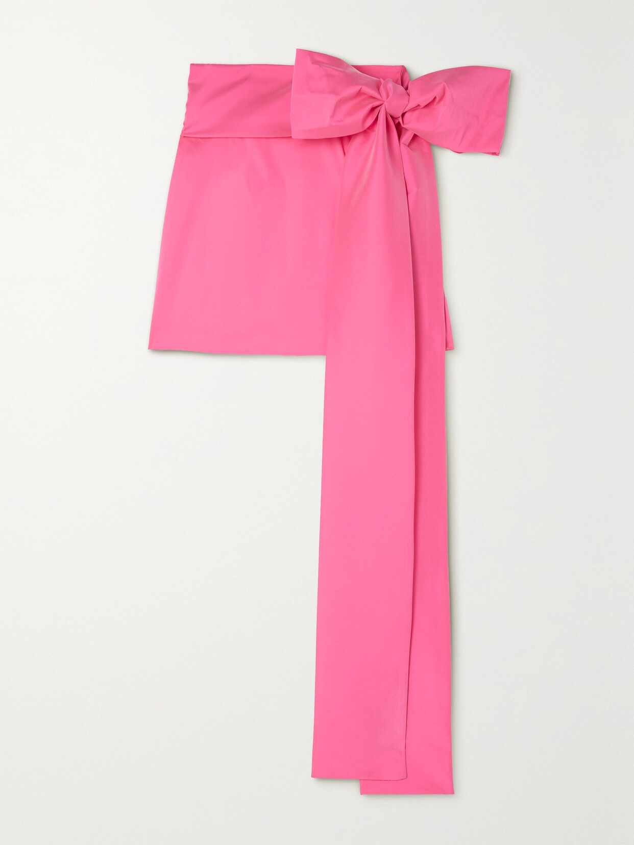BERNADETTE Bernard Bow-detailed Taffeta Mini Skirt