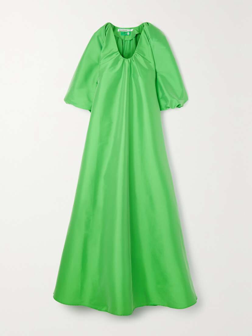 BERNADETTE George Draped Taffeta Gown