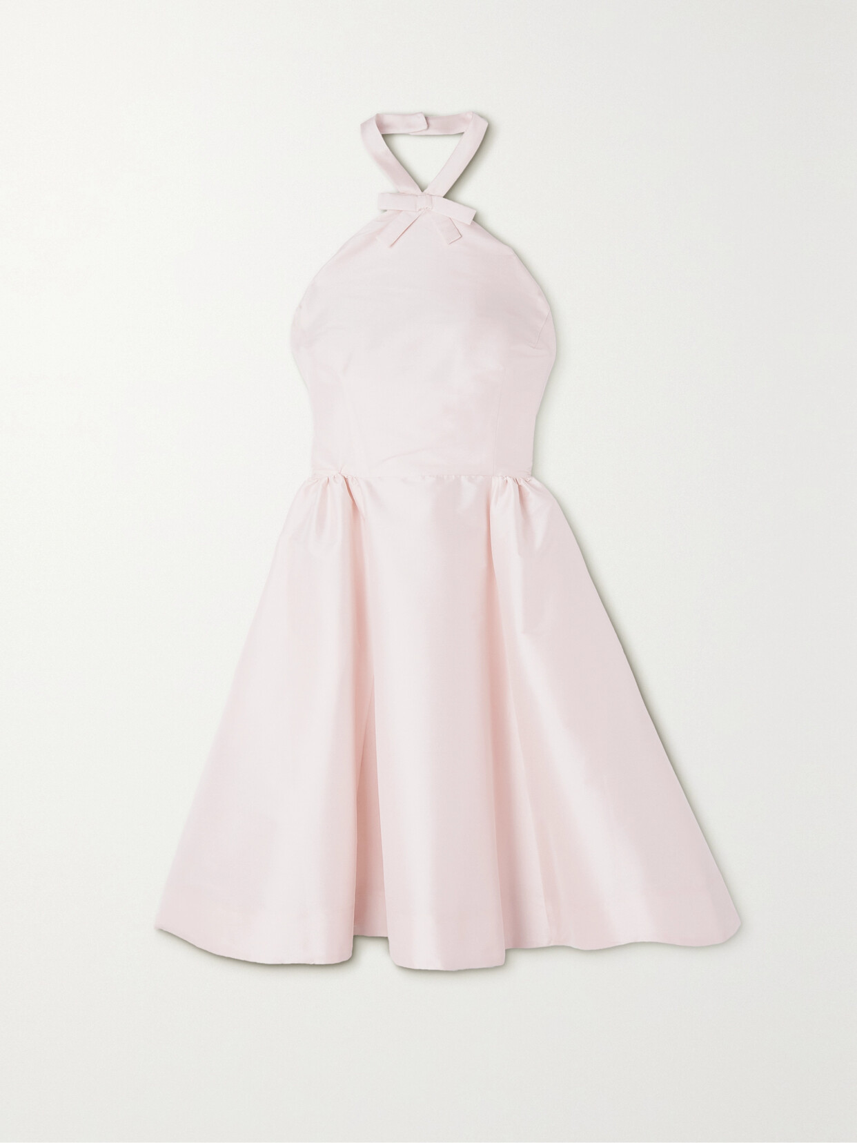 BERNADETTE Jones Bow-embellished Taffeta Mini Dress - Pink