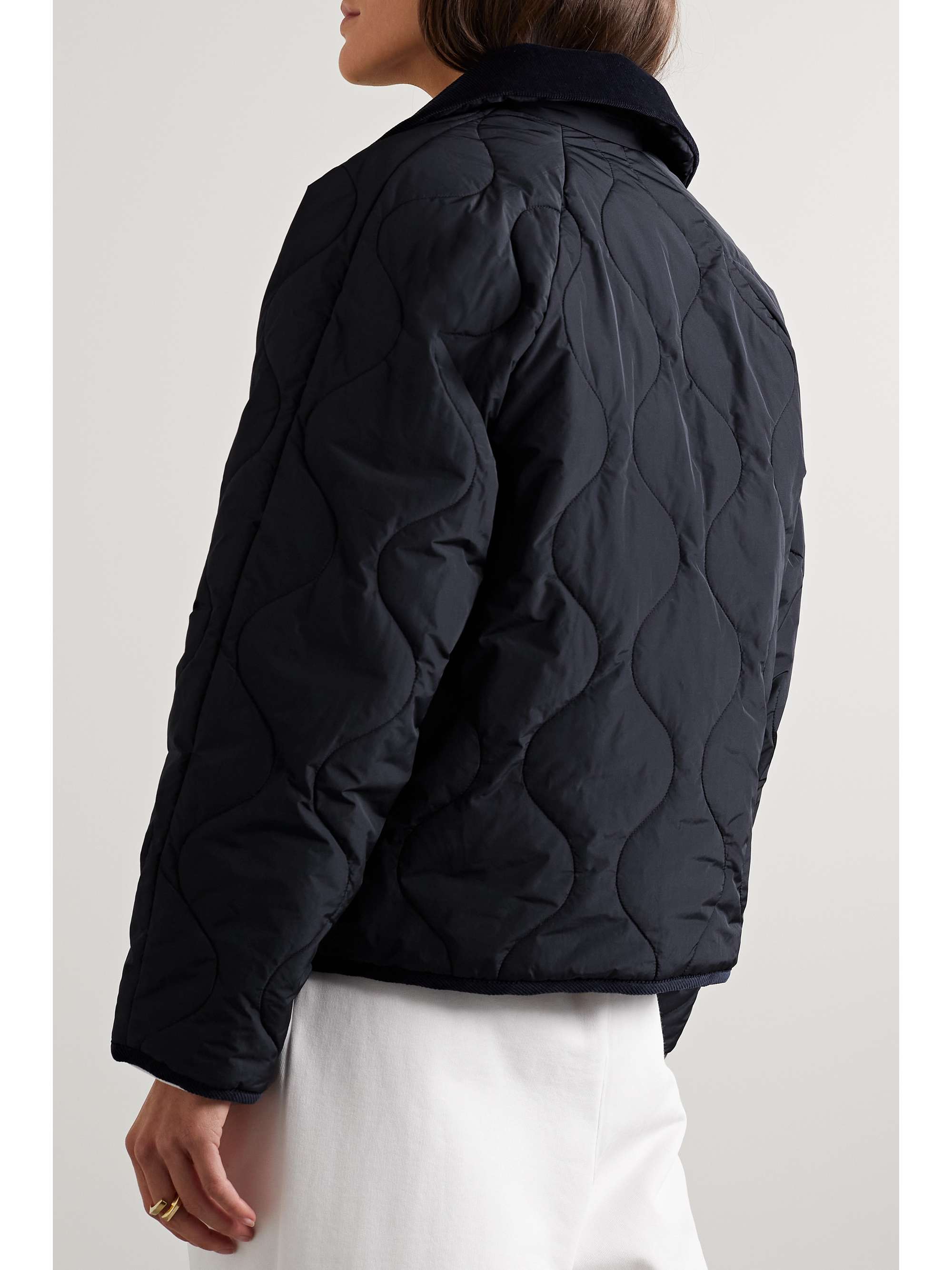 KASSL EDITIONS Corduroytrimmed quilted padded shell jacket NETAPORTER