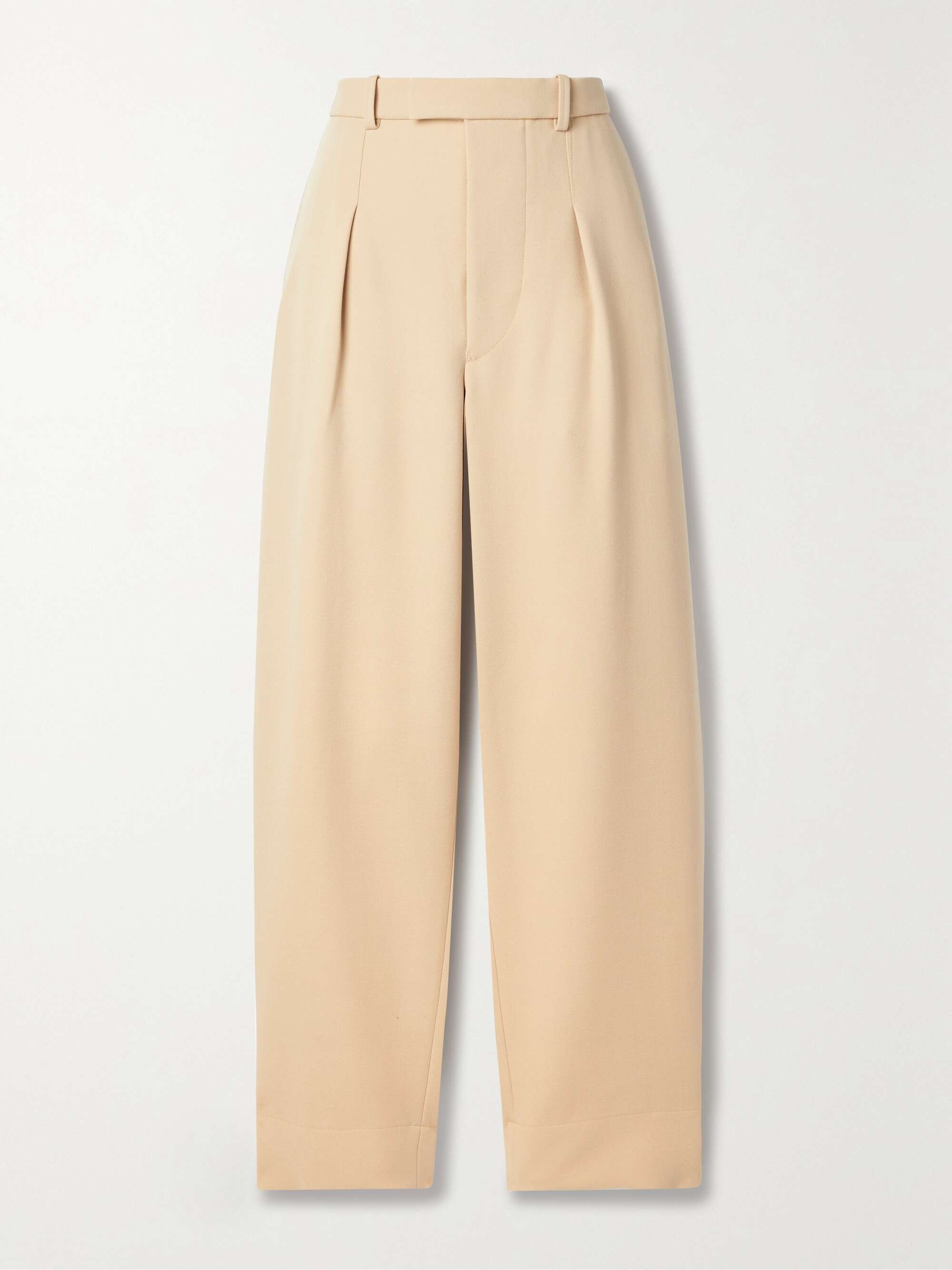 WARDROBE.NYC + Hailey Bieber pleated wool wide-leg pants | NET-A-PORTER