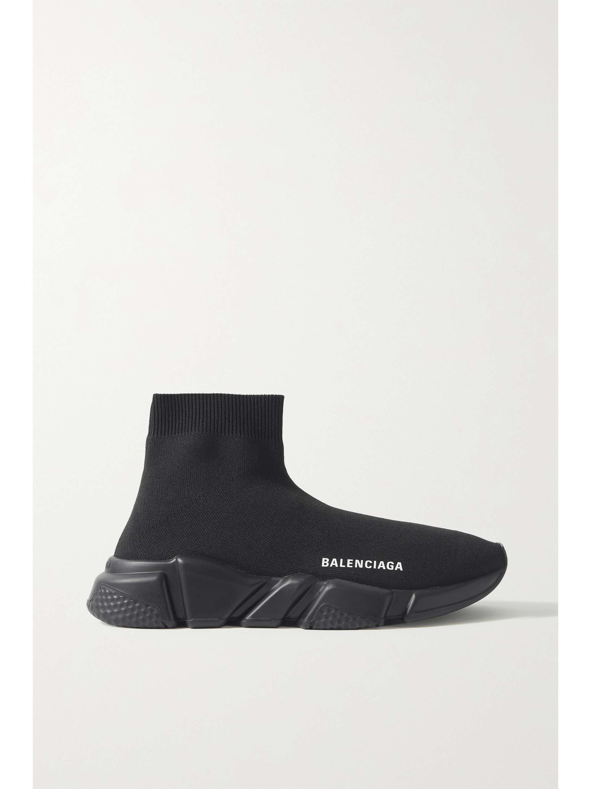 BALENCIAGA Speed LT logo-print stretch-knit high-top sneakers | NET-A ...