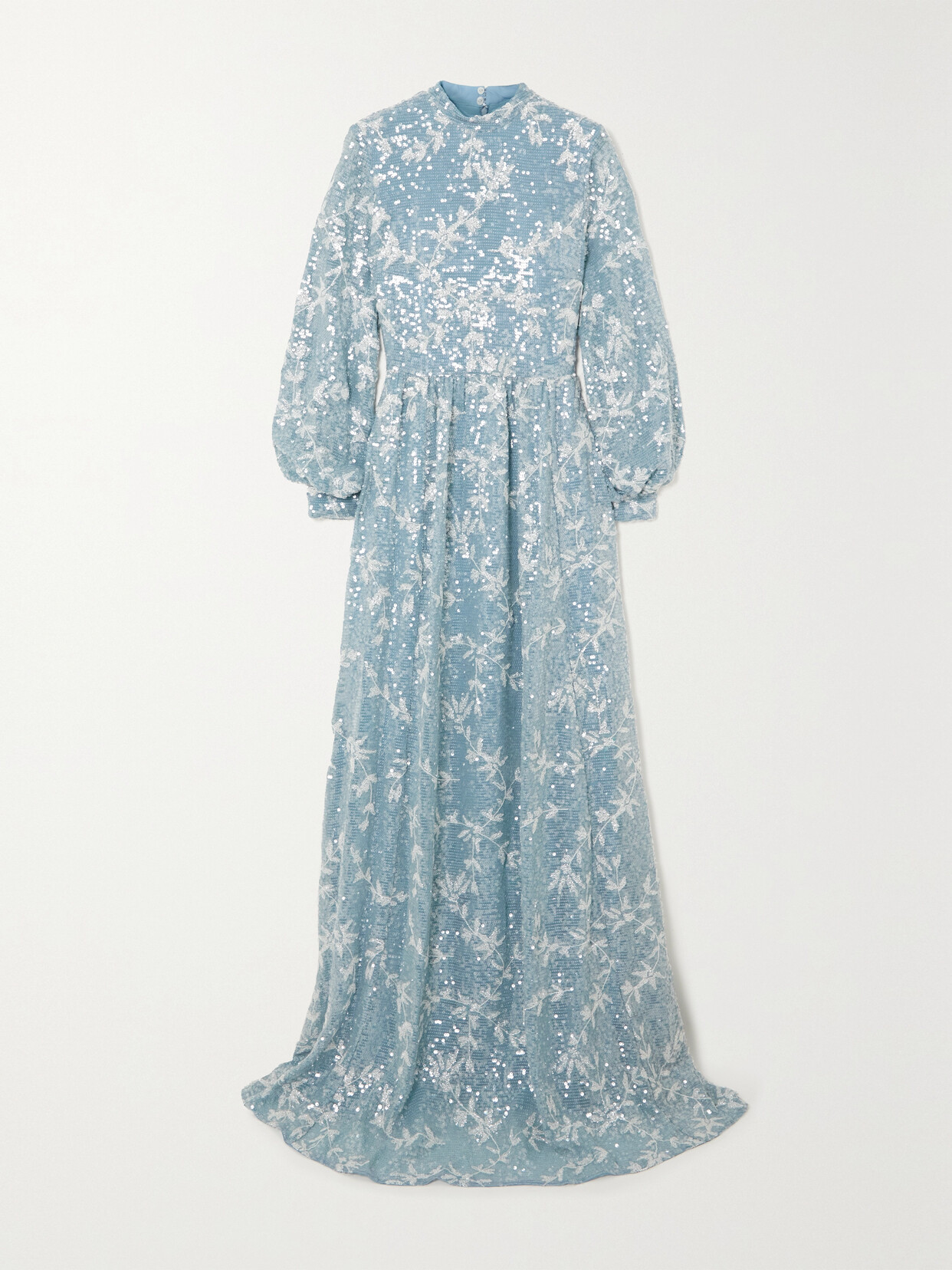 ERDEM KARA SEQUINED EMBROIDERED CHIFFON GOWN