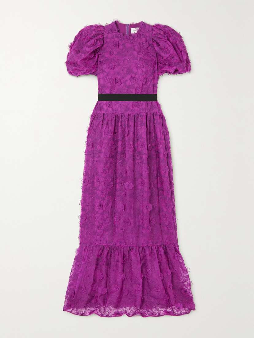 Erdem Cybill Embroidered Silk-organza Gown - UK 16