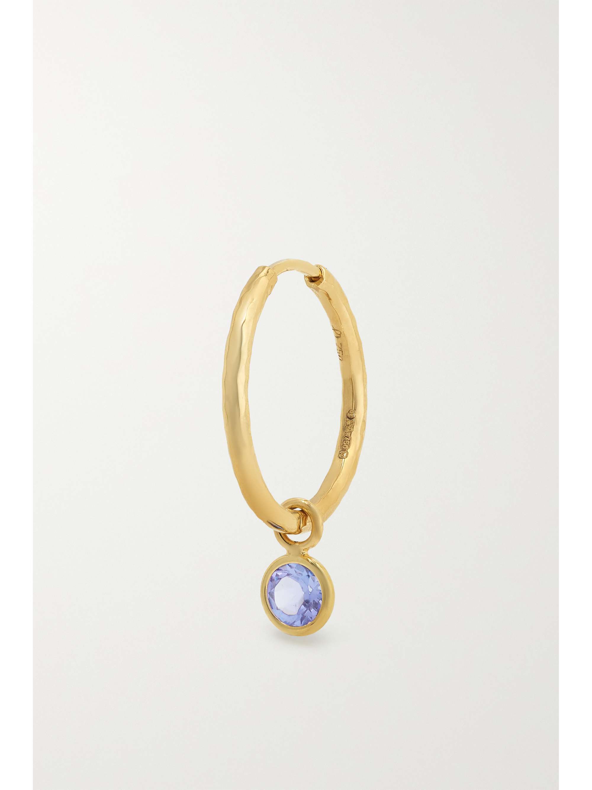OCTAVIA ELIZABETH + NET SUSTAIN Nesting Gem Gabby 18-karat recycled gold tanzanite hoop earrings