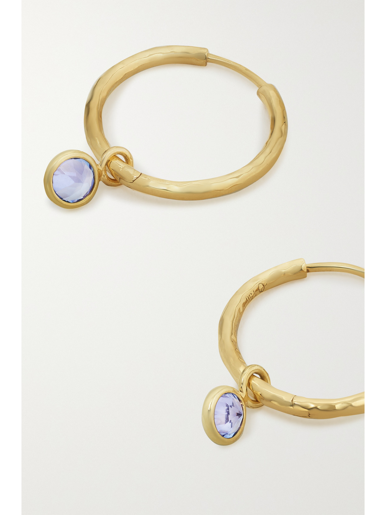 Octavia Elizabeth + Net Sustain Nesting Gem Gabby 18-karat Recycled Gold Tanzanite Hoop Earrings In Gold