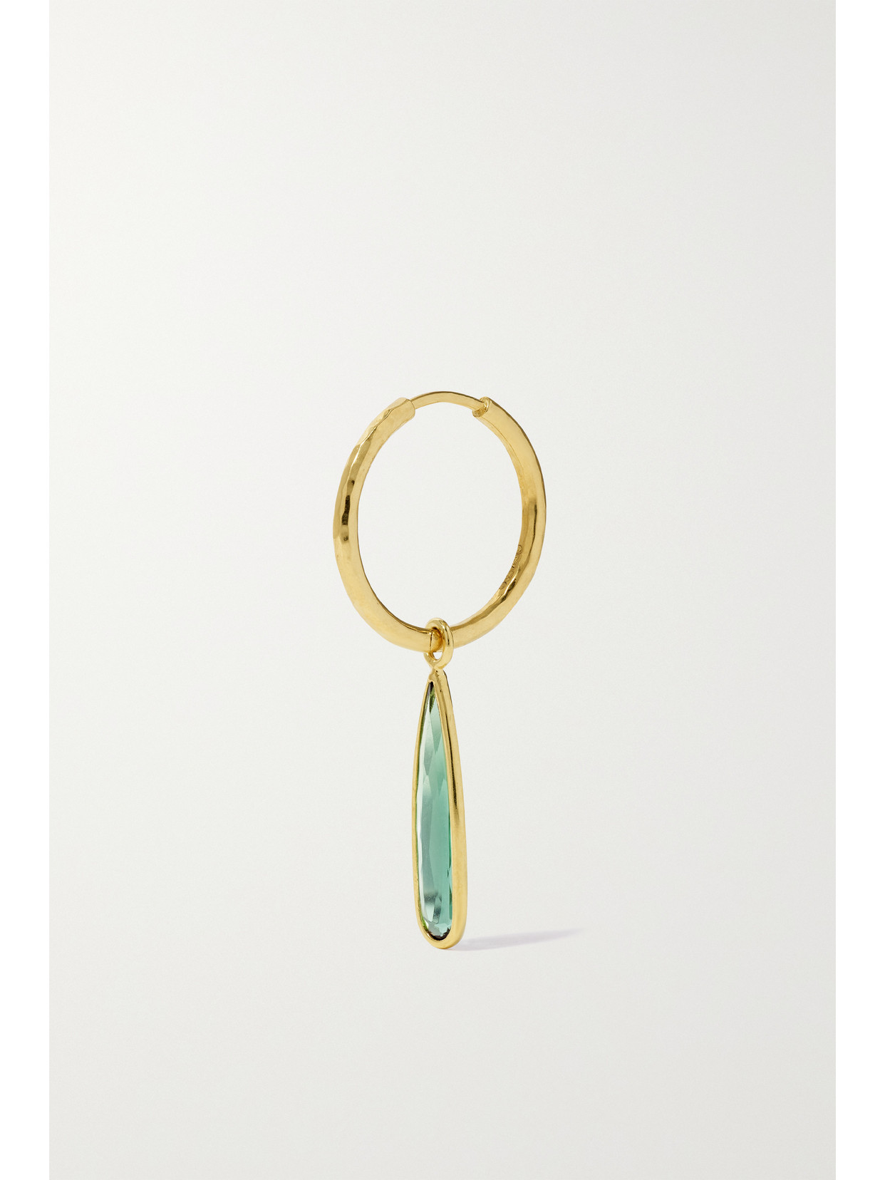 Shop Octavia Elizabeth + Net Sustain Nesting Gem Gabby 18-karat Recycled Gold Tourmaline Hoop Earrings