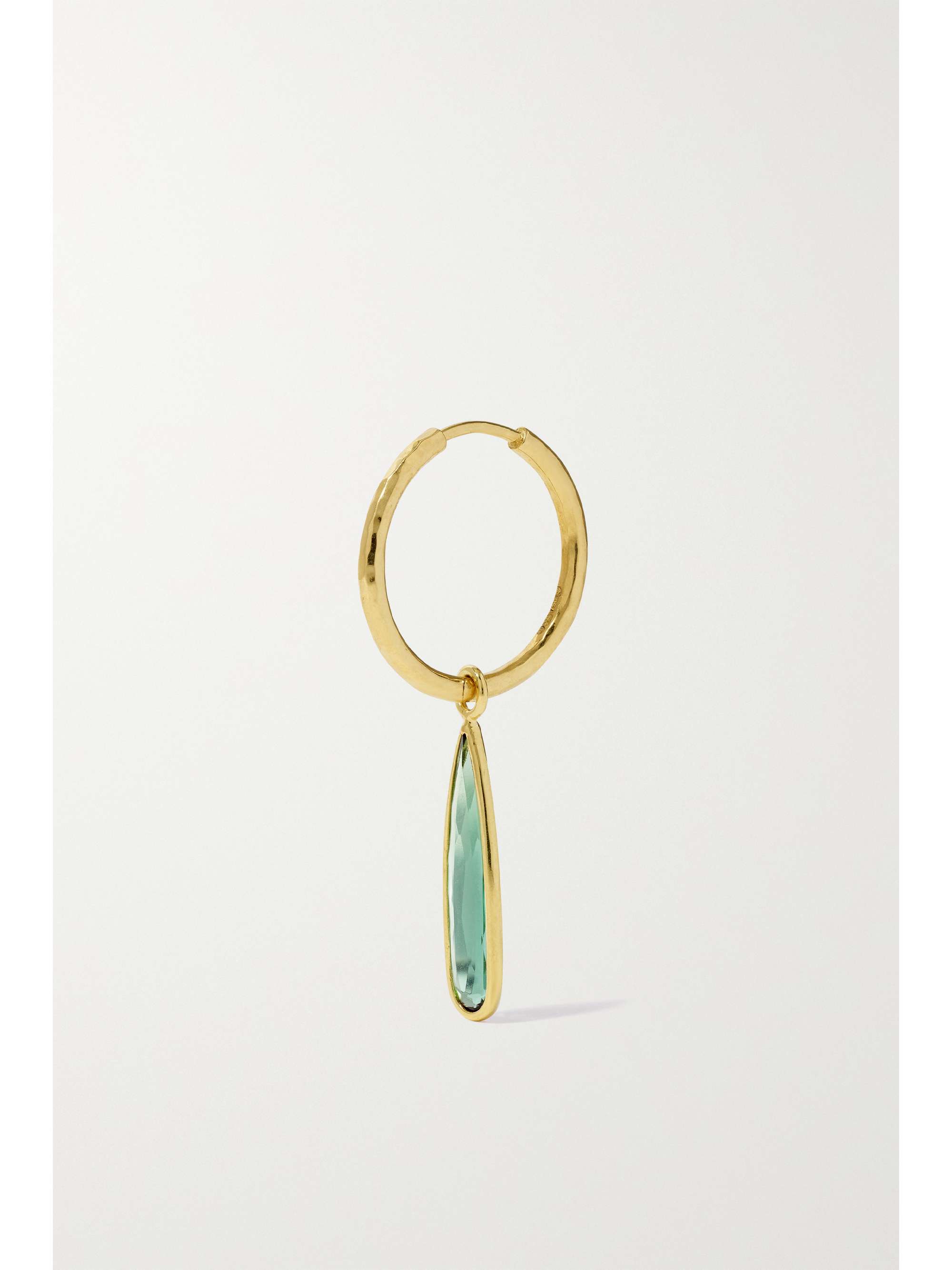 OCTAVIA ELIZABETH + NET SUSTAIN Nesting Gem Gabby 18-karat recycled gold tourmaline hoop earrings