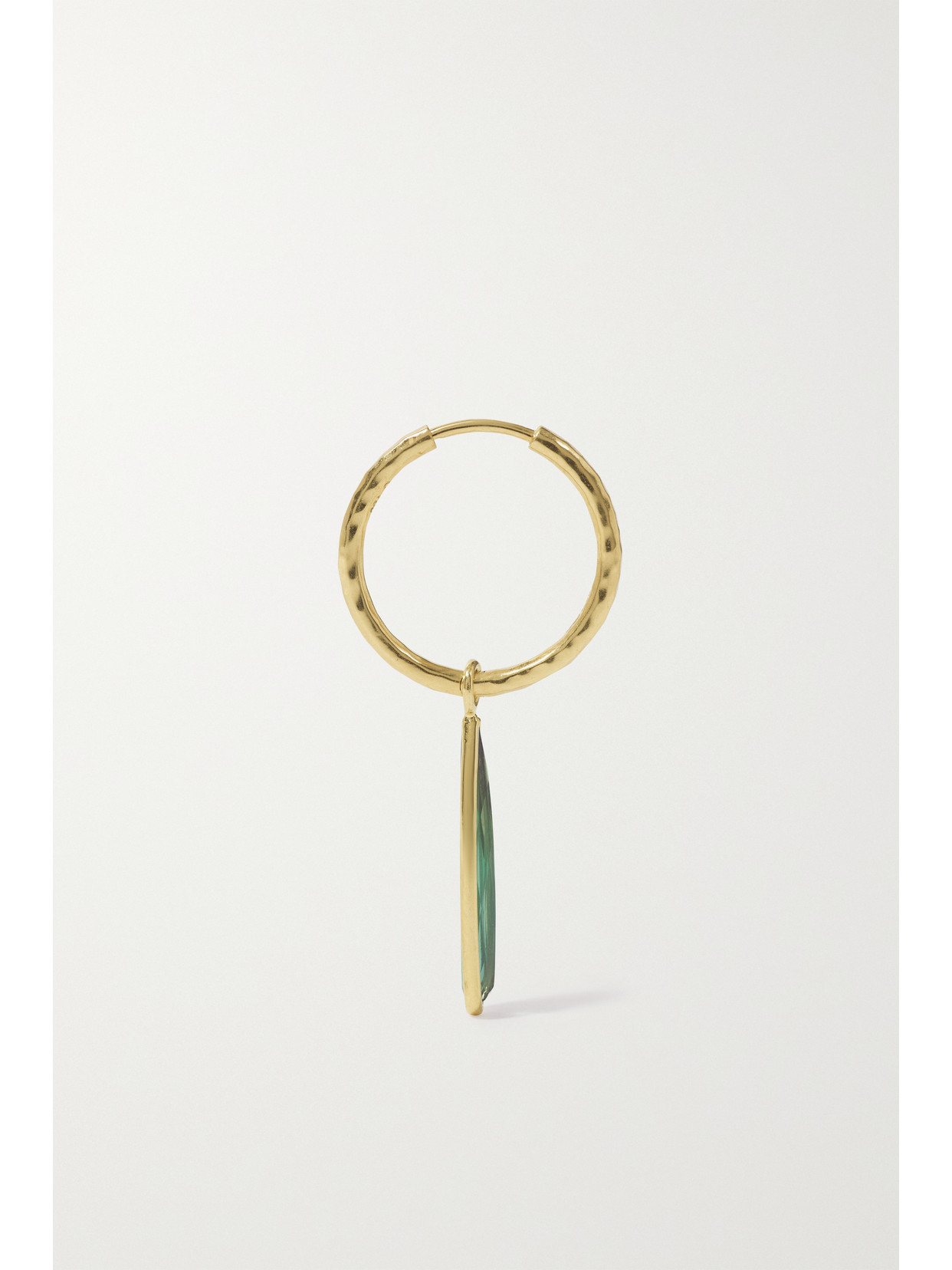 Shop Octavia Elizabeth + Net Sustain Nesting Gem Gabby 18-karat Recycled Gold Tourmaline Hoop Earrings