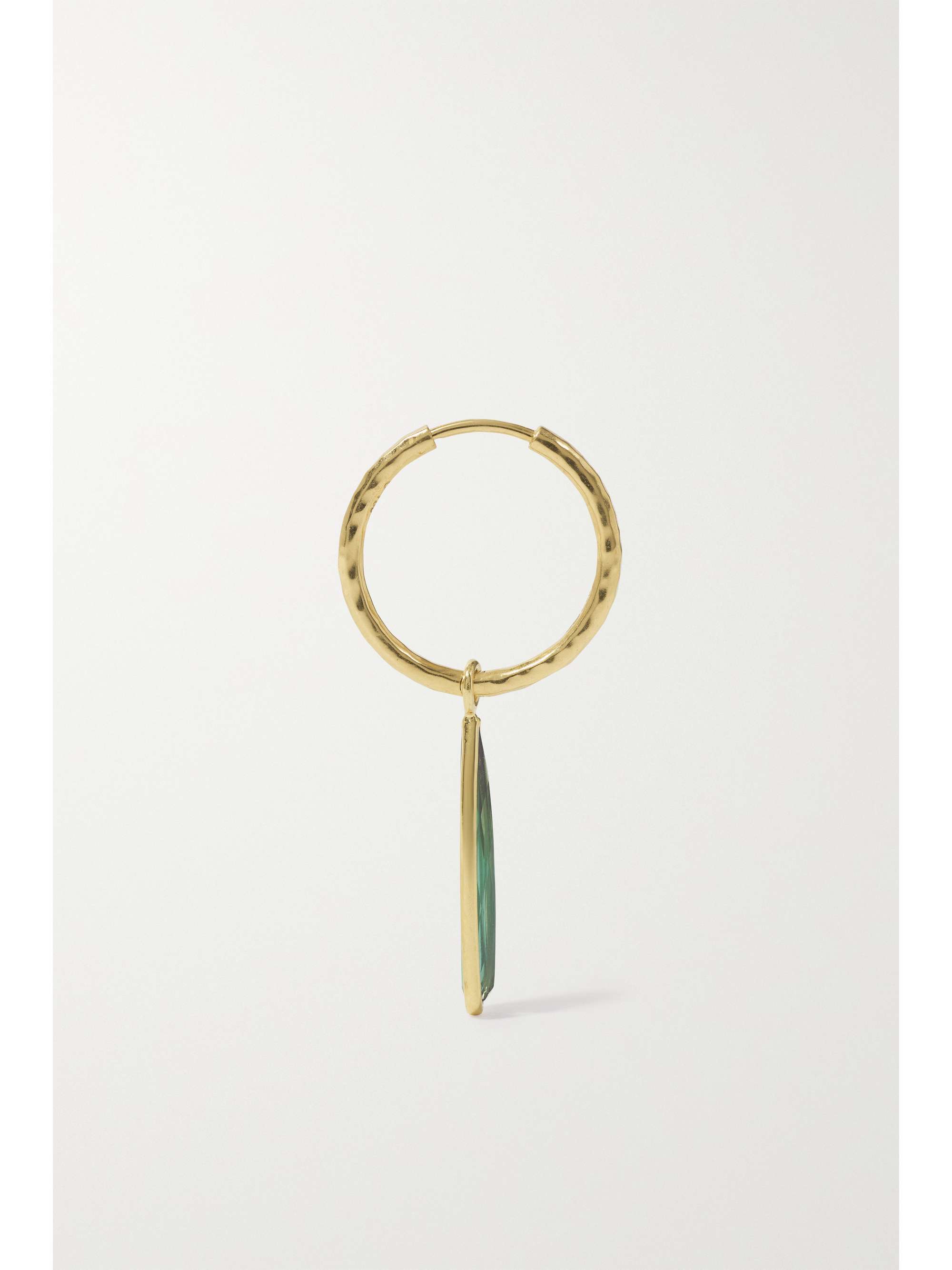OCTAVIA ELIZABETH + NET SUSTAIN Nesting Gem Gabby 18-karat recycled gold tourmaline hoop earrings