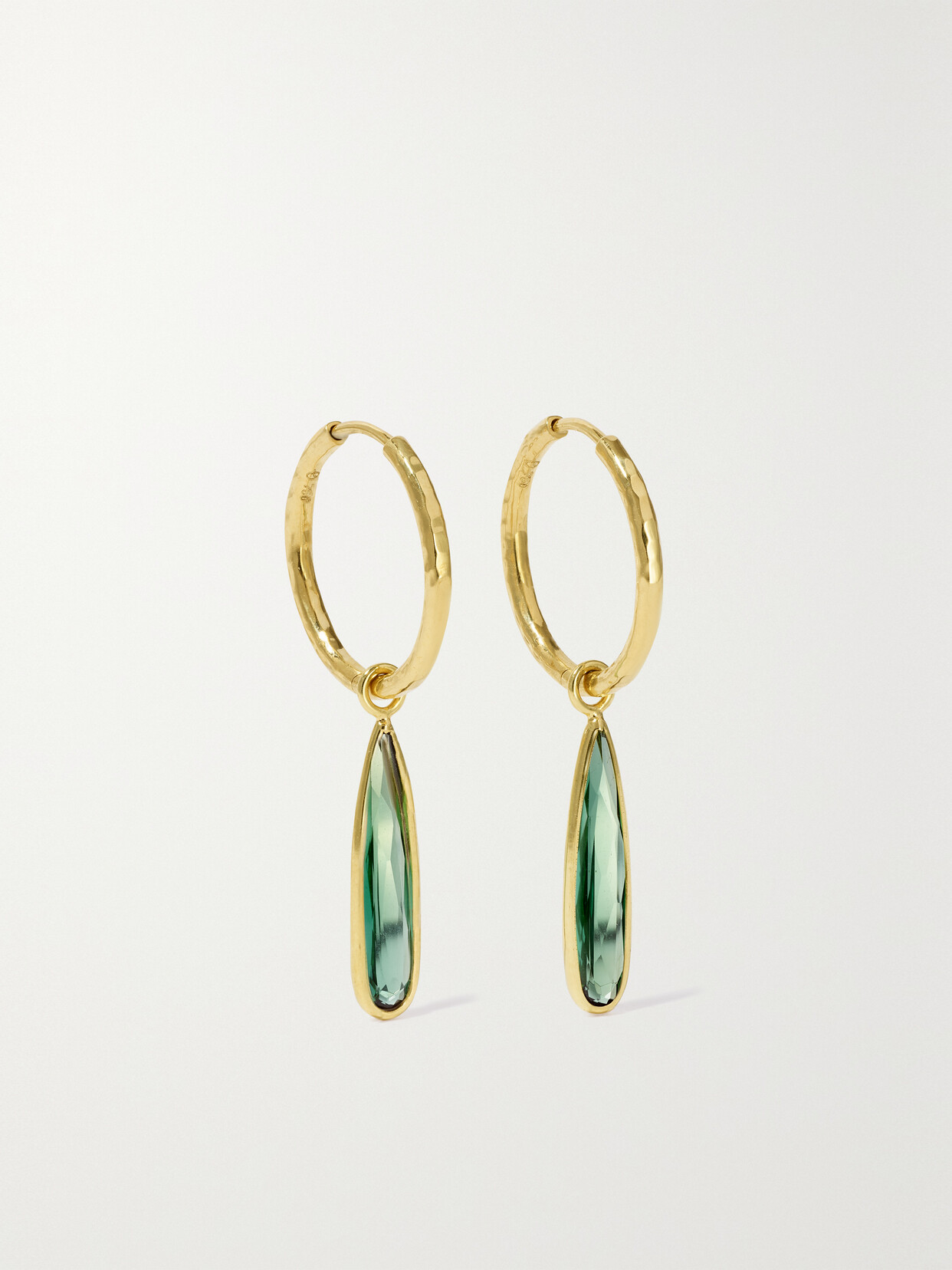 Octavia Elizabeth + Net Sustain Nesting Gem Gabby 18-karat Recycled Gold Tourmaline Hoop Earrings