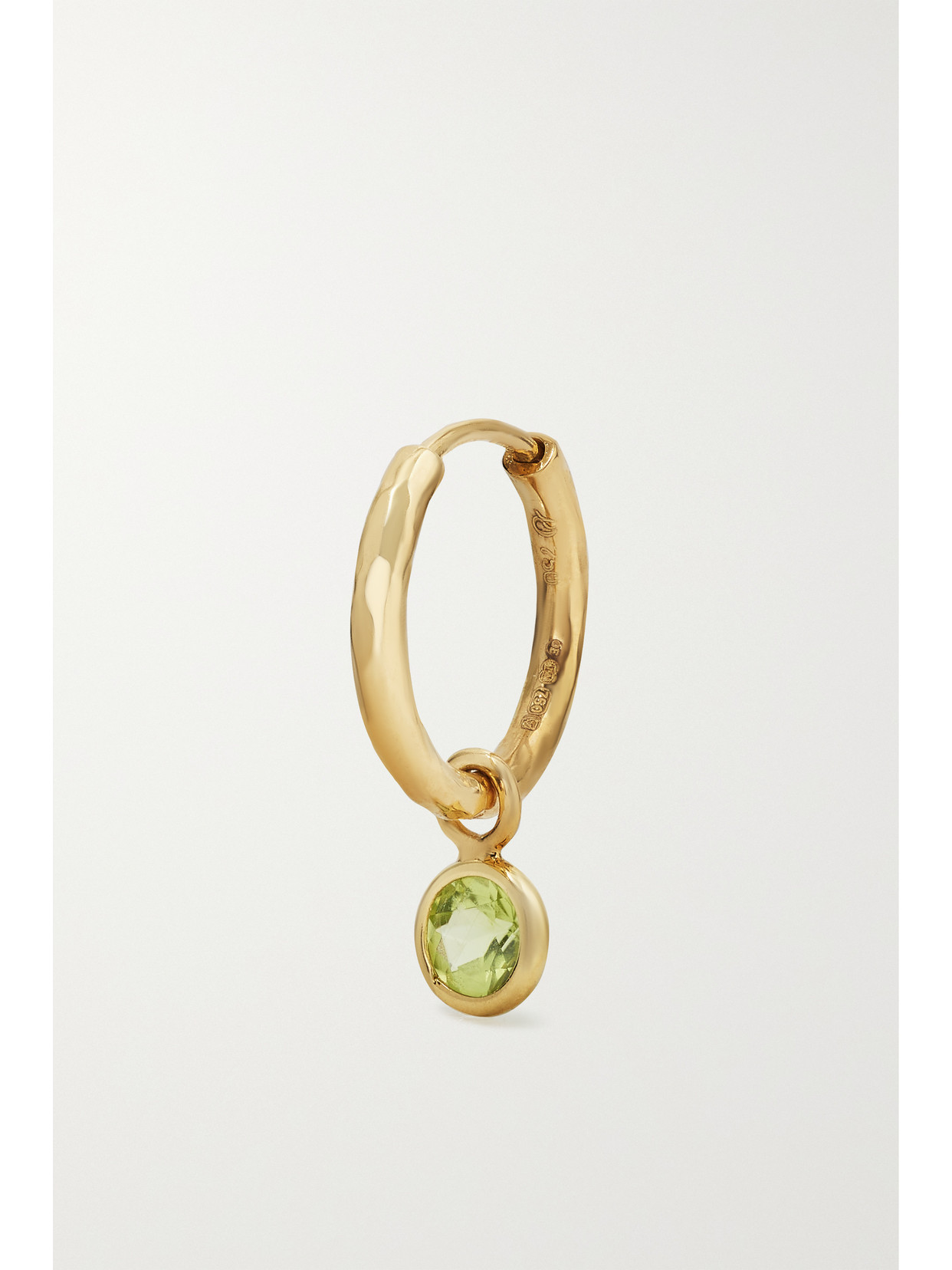 Octavia Elizabeth + Net Sustain Nesting Gem Petite Gabby 18-karat Recycled Gold Peridot Hoop Earrings In Gold