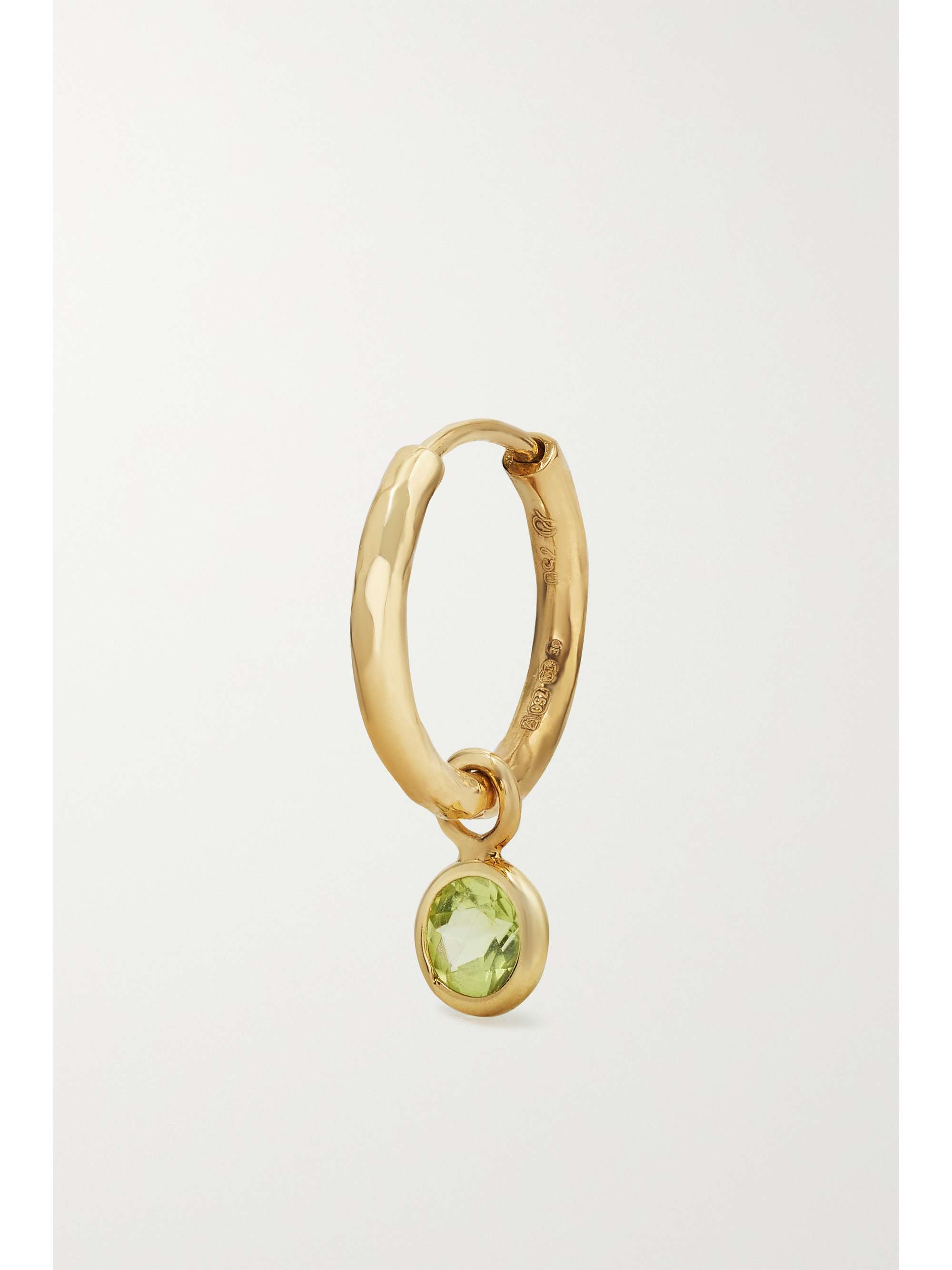 OCTAVIA ELIZABETH + NET SUSTAIN Nesting Gem Petite Gabby 18-karat recycled gold peridot hoop earrings
