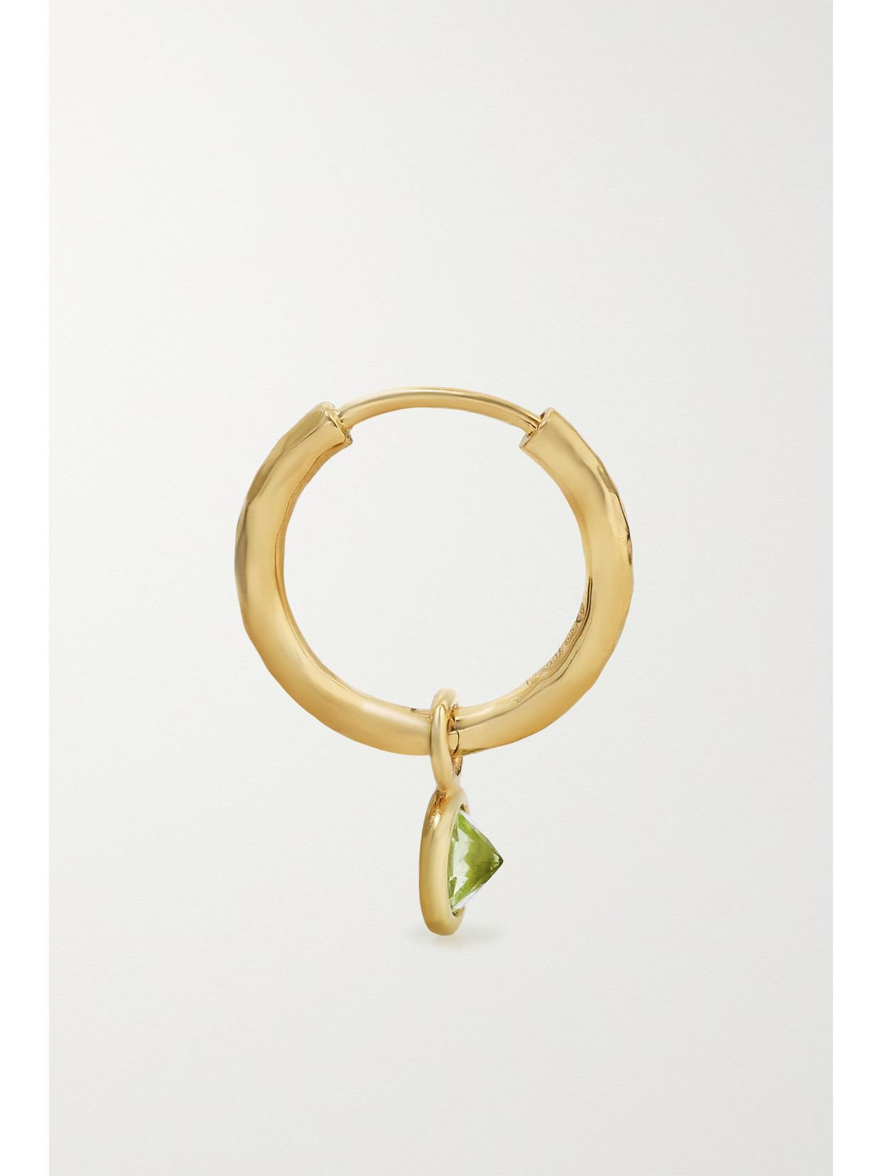 Octavia Elizabeth + Net Sustain Nesting Gem Petite Gabby 18-karat Recycled Gold Peridot Hoop Earrings In Gold