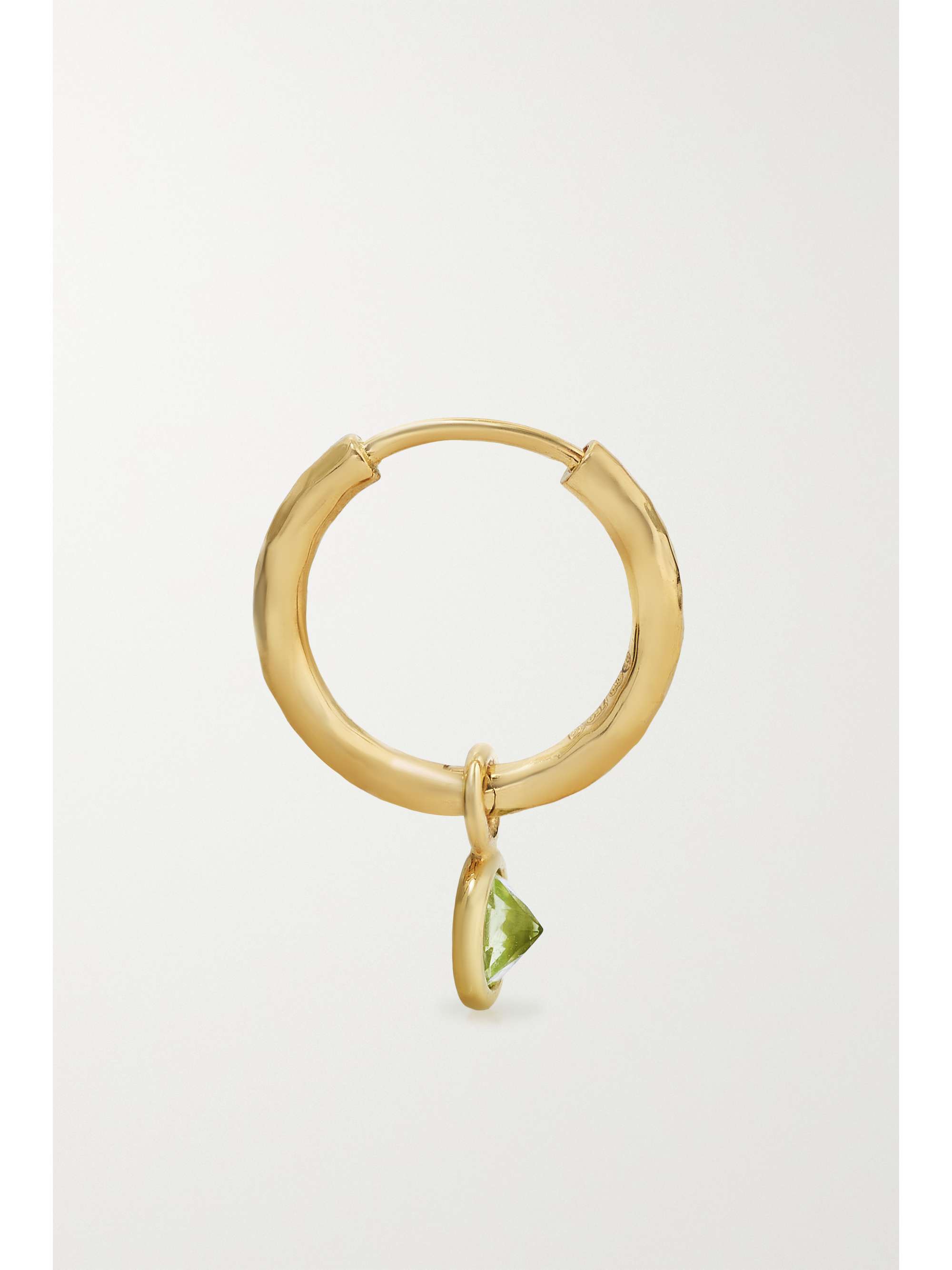 OCTAVIA ELIZABETH + NET SUSTAIN Nesting Gem Petite Gabby 18-karat recycled gold peridot hoop earrings