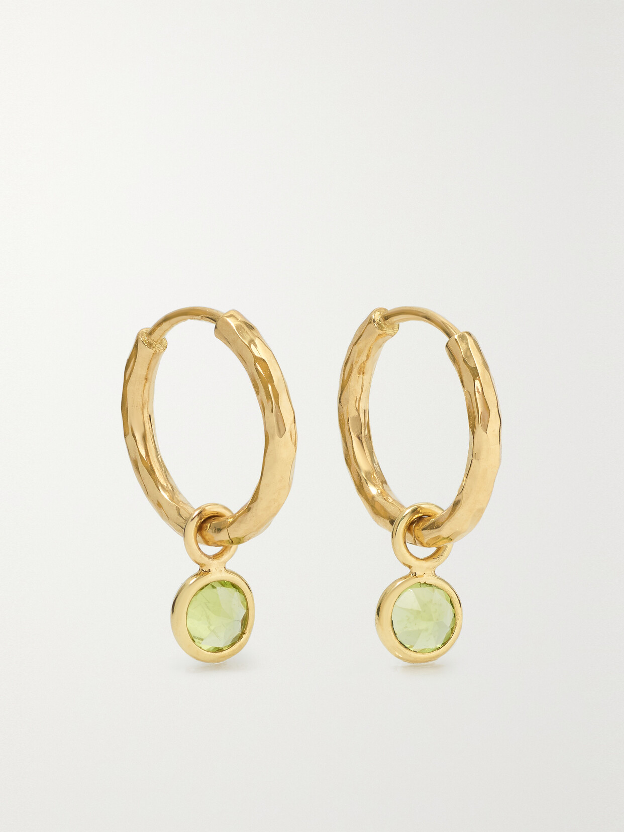 Octavia Elizabeth - + Net Sustain Nesting Gem Petite Gabby 18-karat Recycled Gold Peridot Hoop Earrings - one size