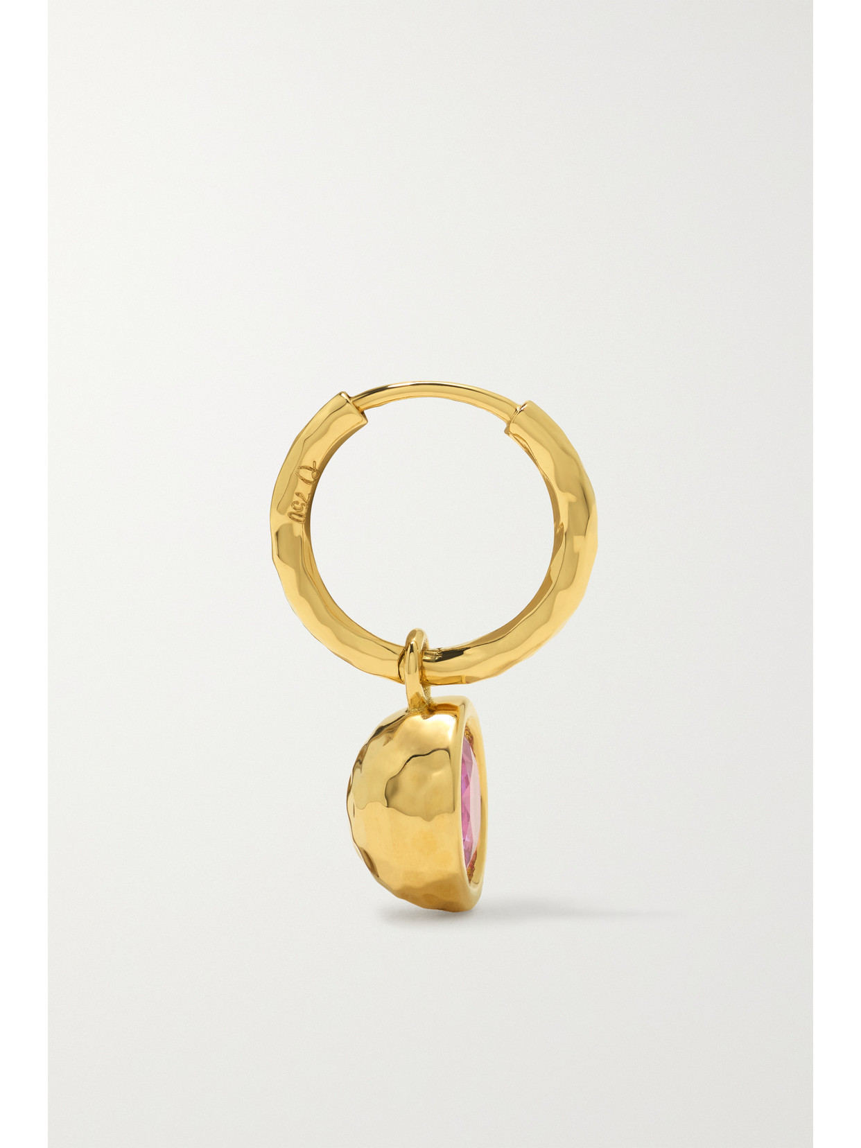 Octavia Elizabeth + Net Sustain Nesting Gem Petite Gabby 18-karat Recycled Gold Sapphire Hoop Earrings In Gold
