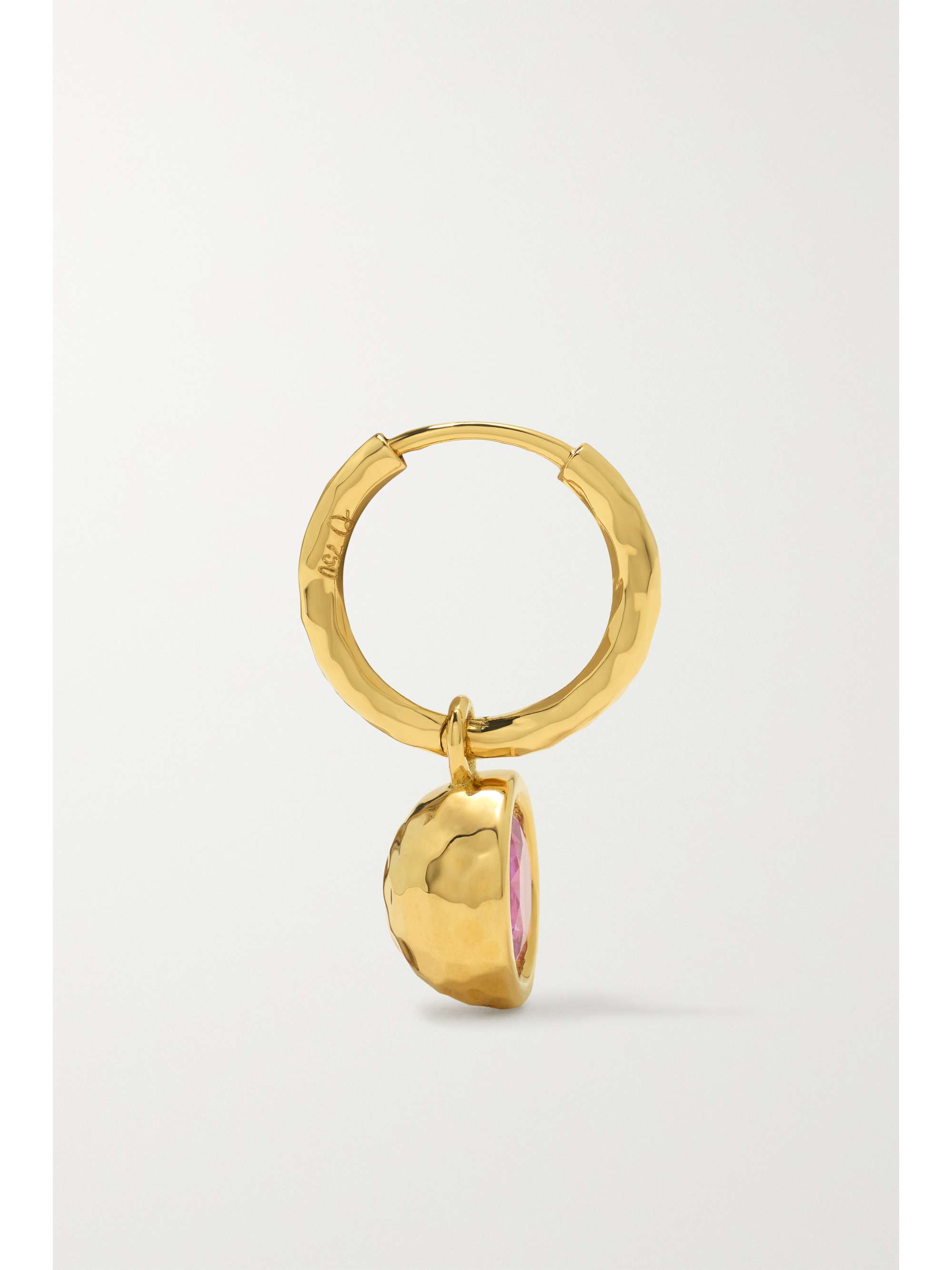 OCTAVIA ELIZABETH + NET SUSTAIN Nesting Gem Petite Gabby 18-karat recycled gold sapphire hoop earrings
