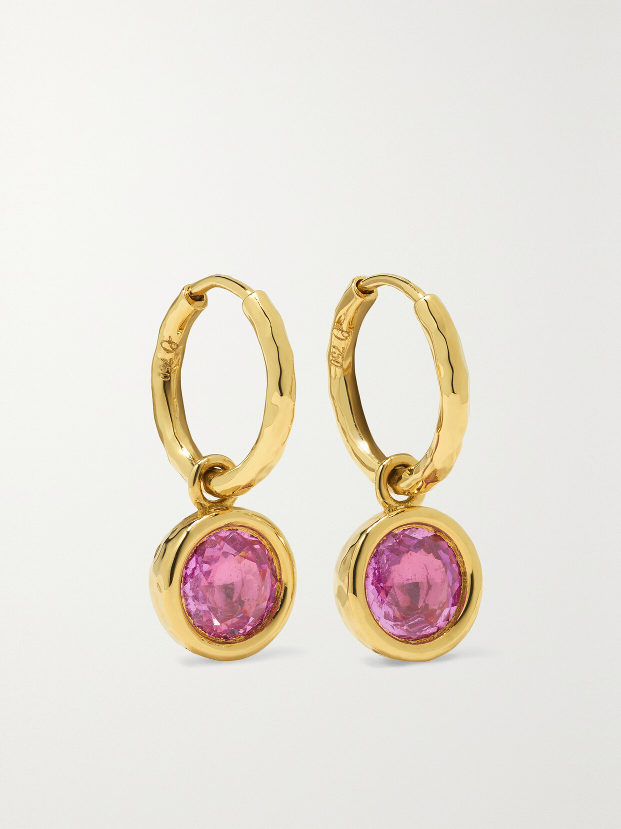 Octavia Elizabeth - + Net Sustain Nesting Gem Petite Gabby 18-karat Recycled Gold Sapphire Hoop Earrings - one size