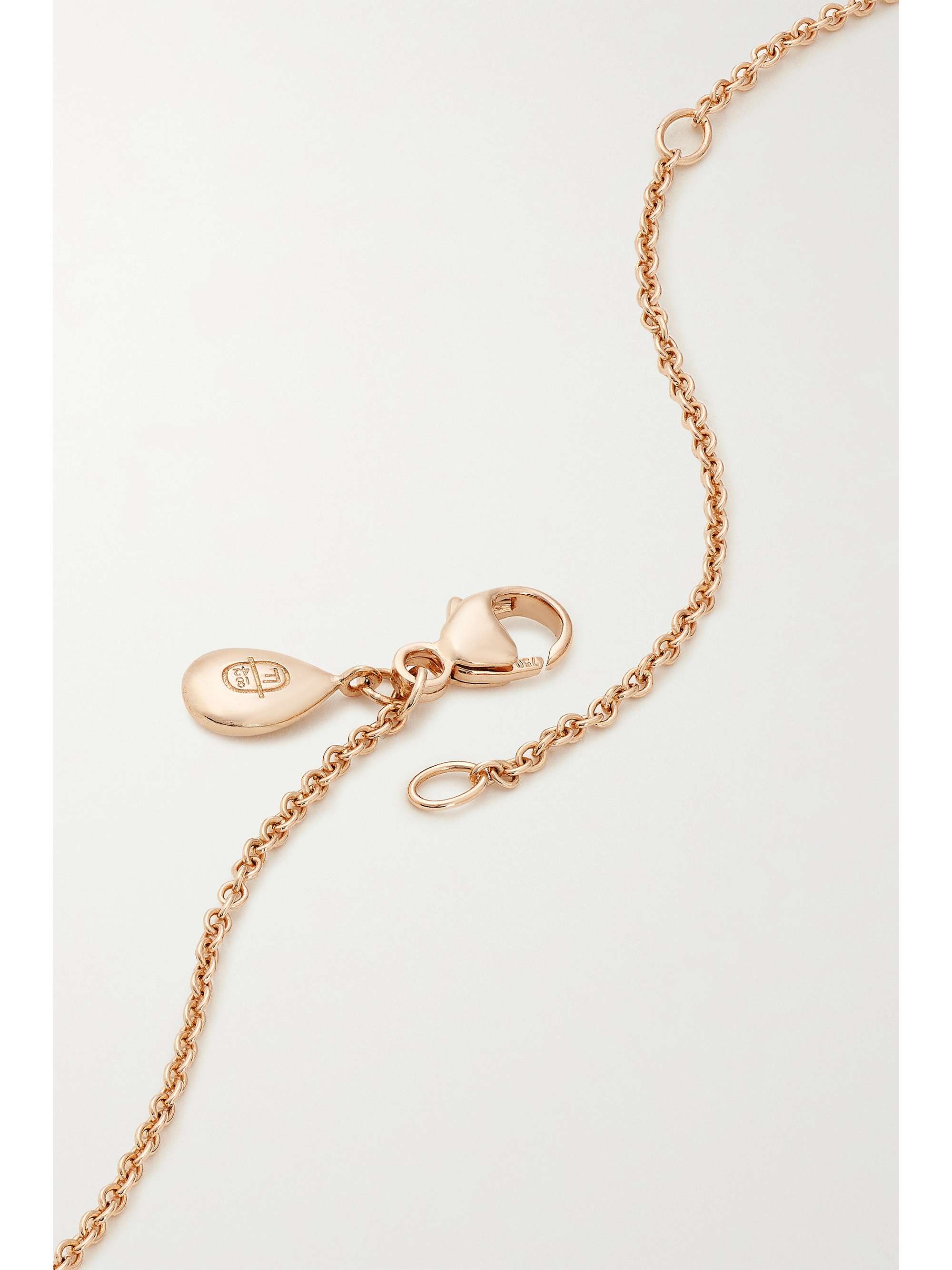 FABERGÉ Heritage 18-karat gold, enamel and diamond necklace