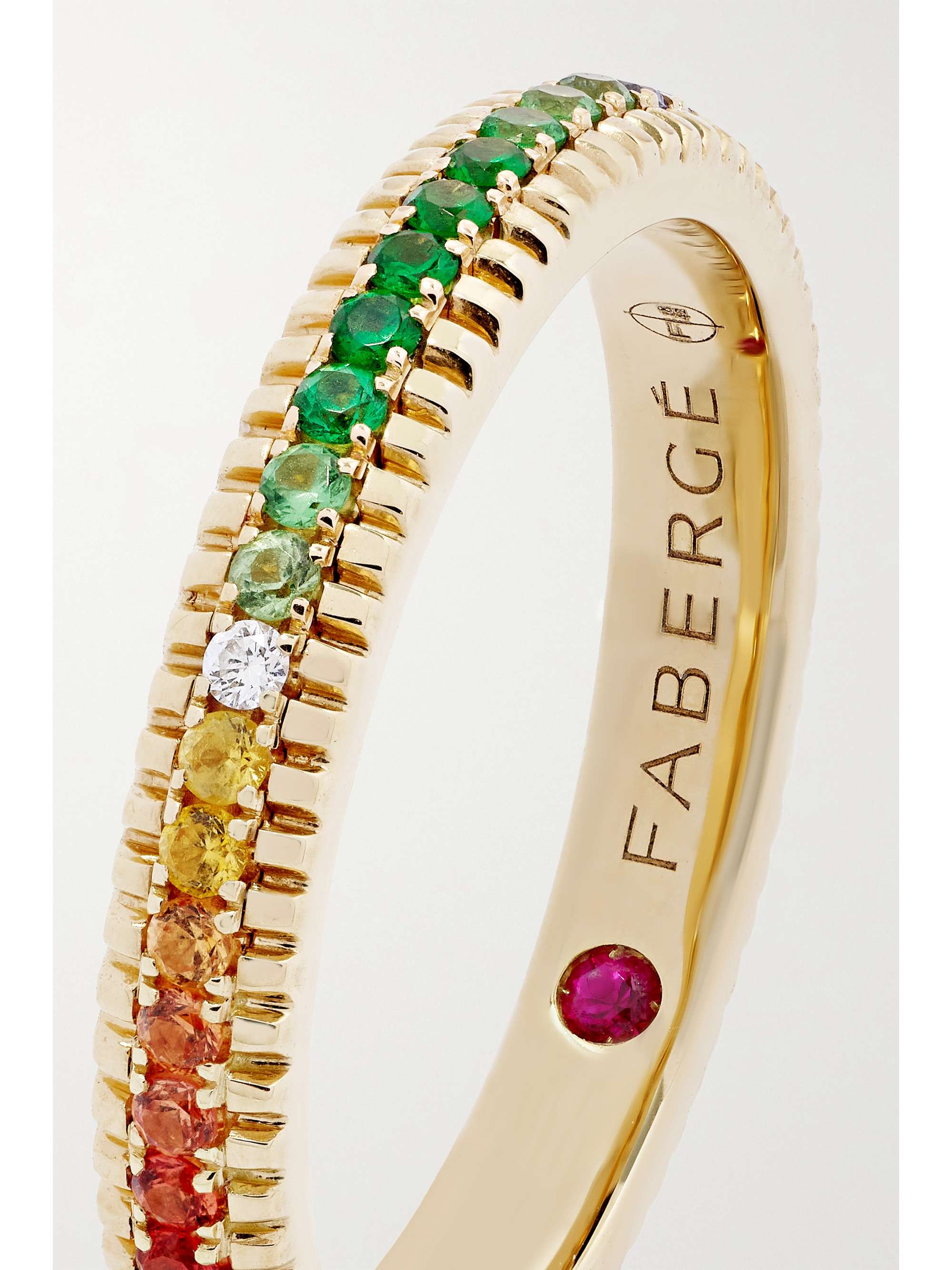 FABERGÉ Colours of Love 18-karat gold multi-stone ring