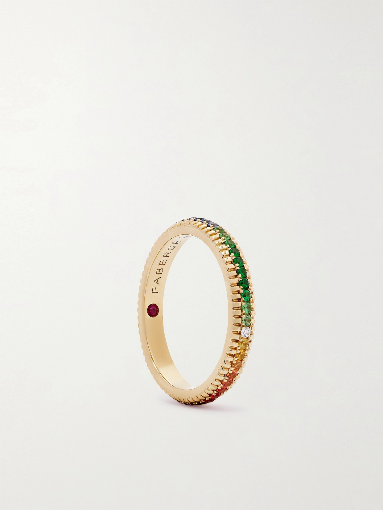 Fabergé Colours Of Love 18-karat Gold Multi-stone Ring In Gold