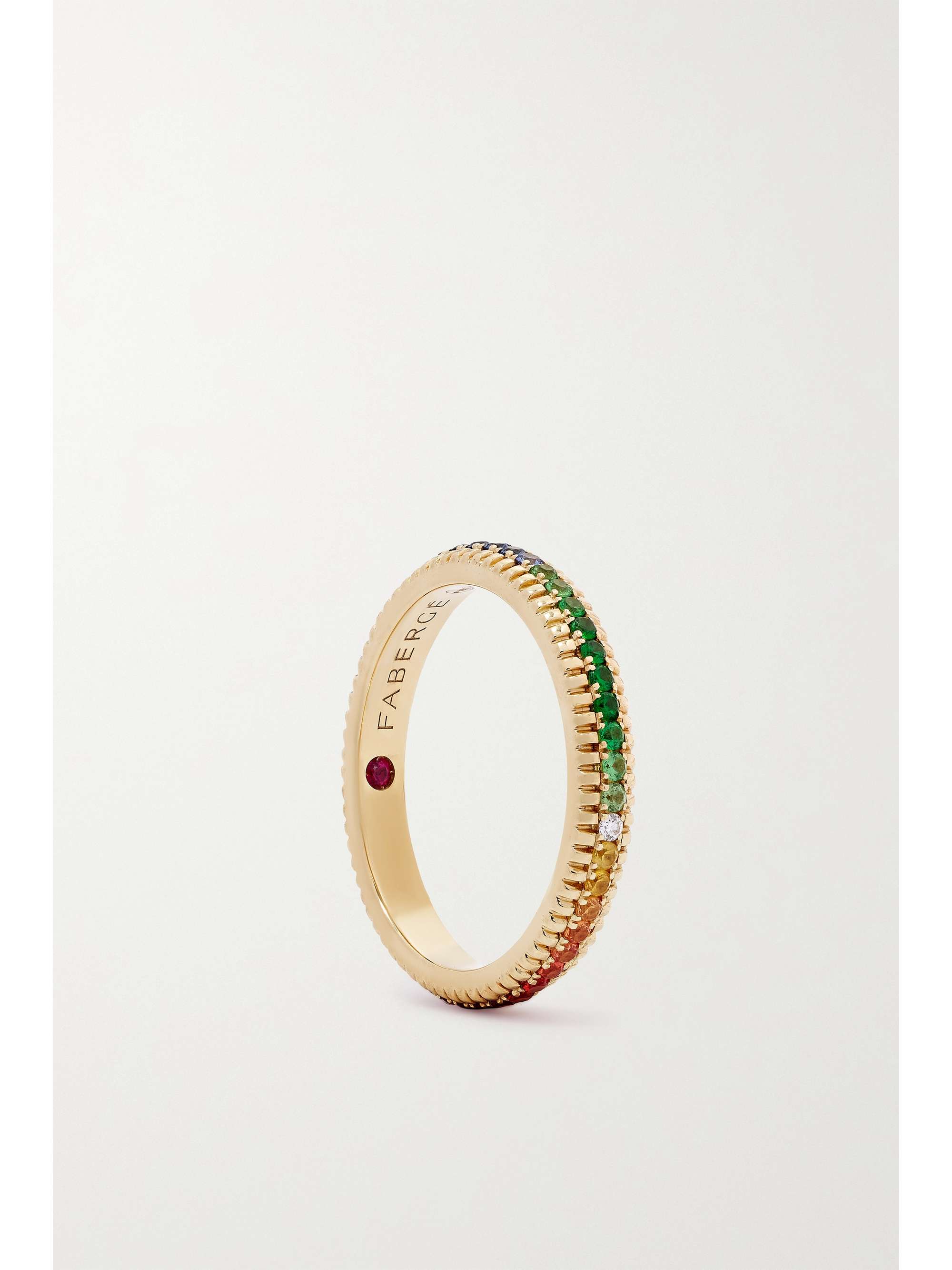 FABERGÉ Colours of Love 18-karat gold multi-stone ring