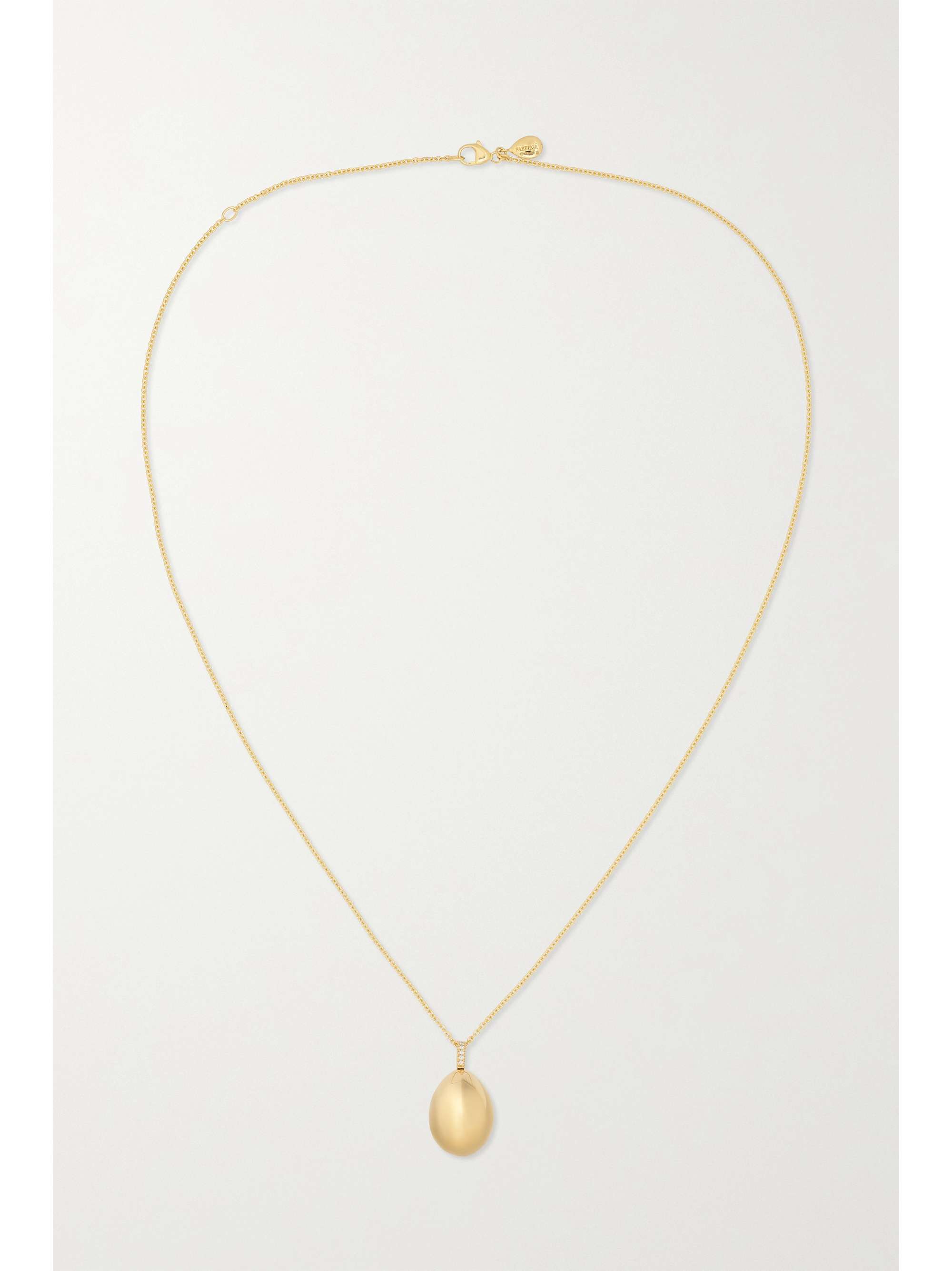 FABERGÉ Essence 18-karat gold diamond necklace