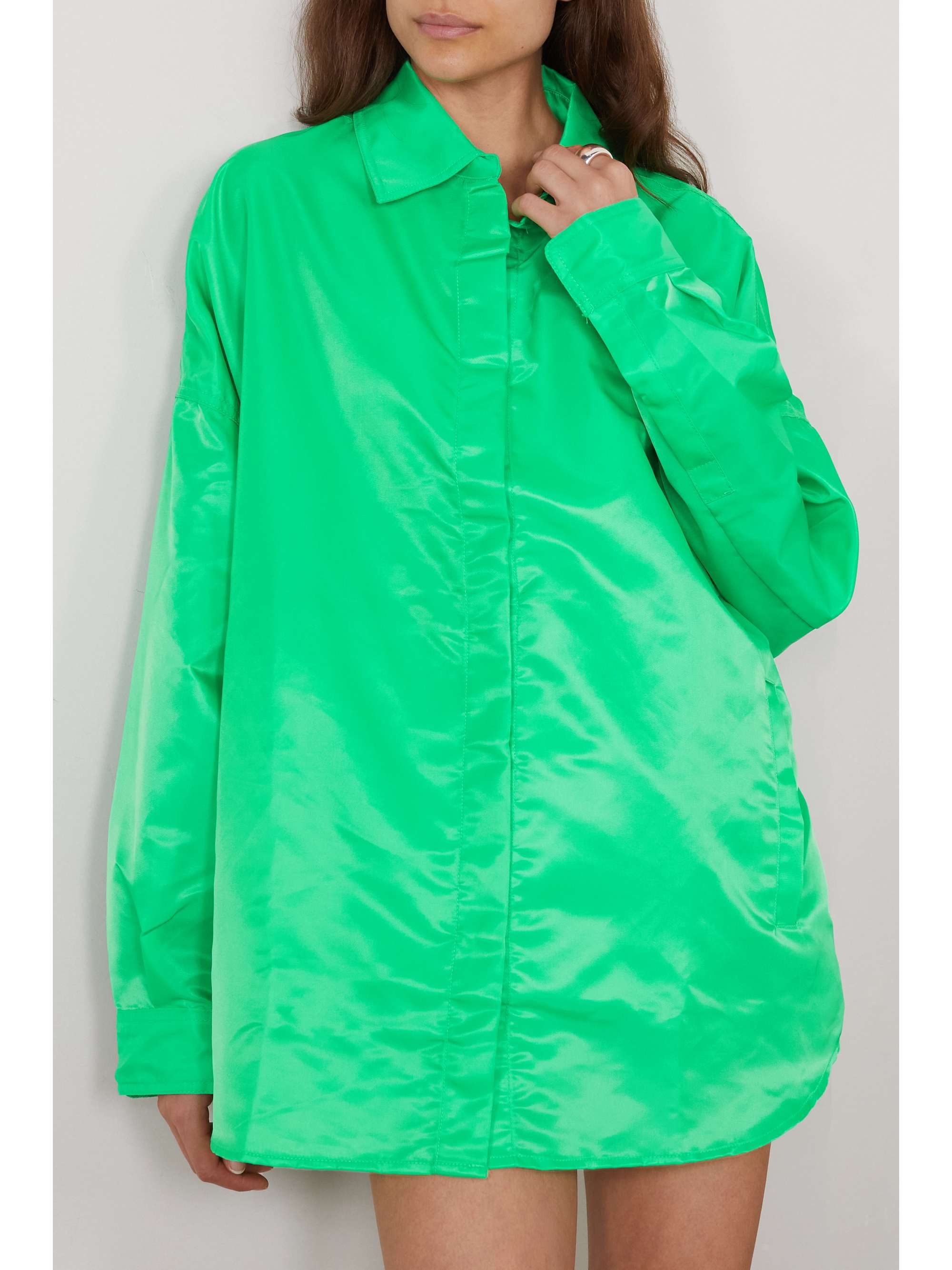 THE FRANKIE SHOP Perla oversized woven shirt