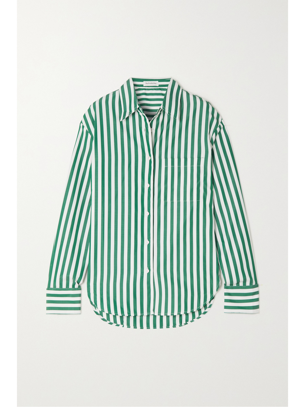 THE FRANKIE SHOP LUI STRIPED POPLIN SHIRT