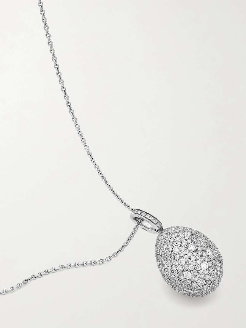 Fabergé Emotion 18-karat White Gold Diamond Necklace