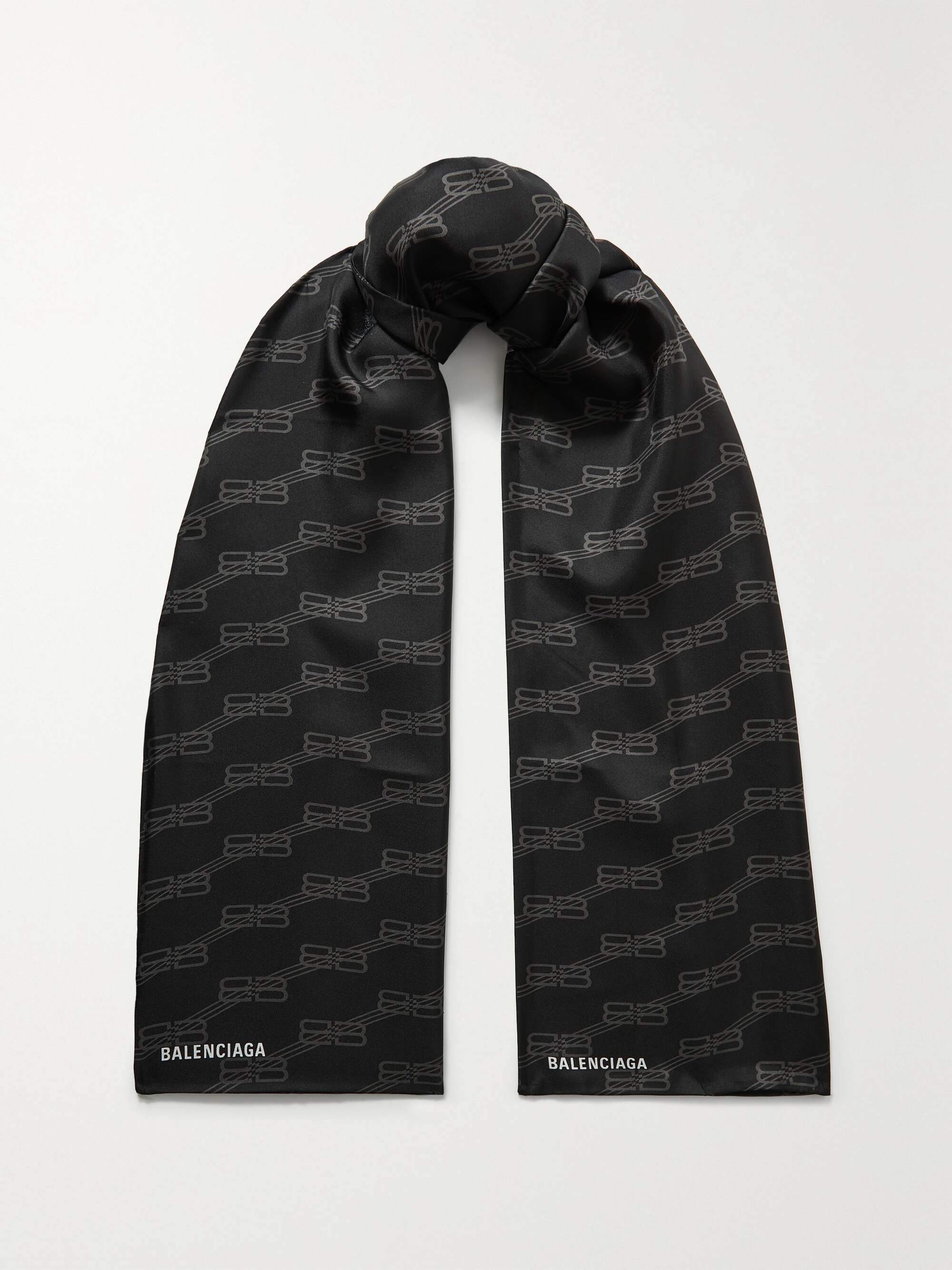 Logo-printed silk-twill scarf | NET-A-PORTER