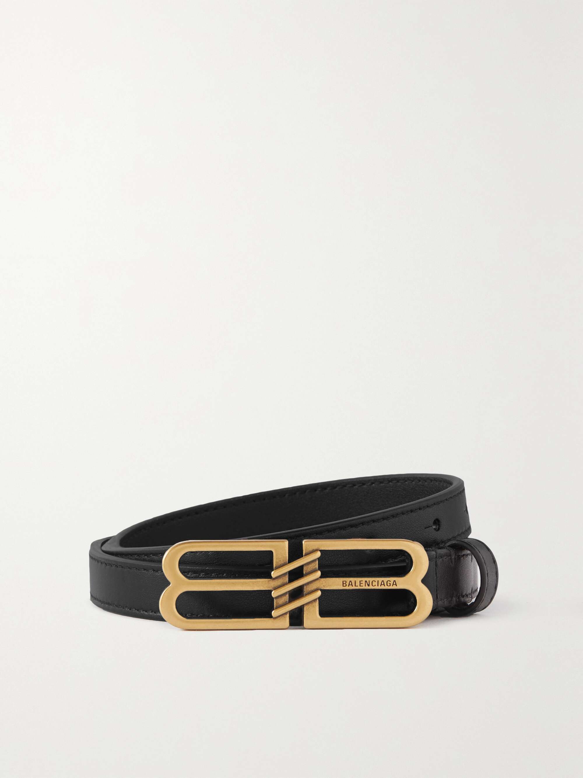 Balenciaga Women's Slim Leather Belt