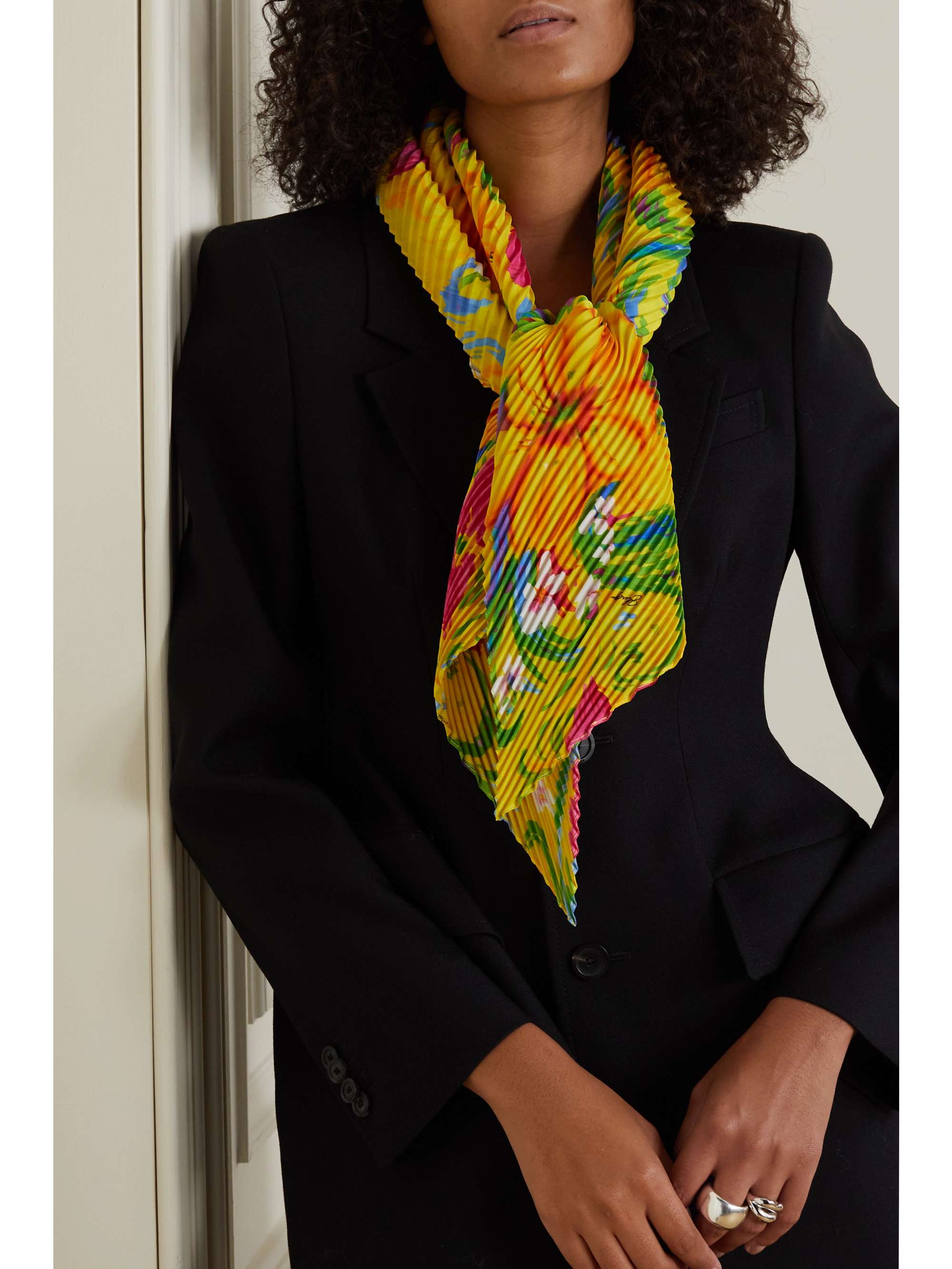 silk balenciaga scarf