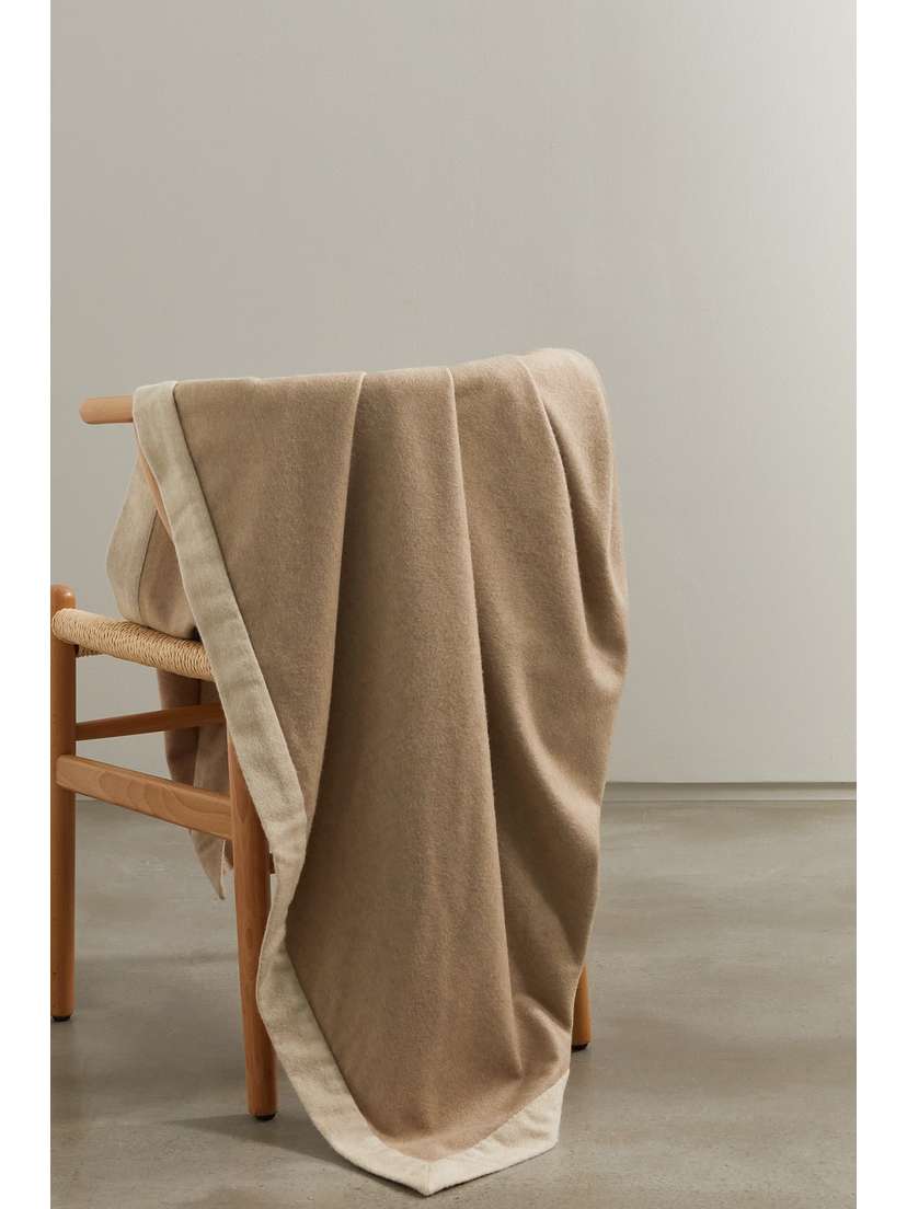 Brunello Cucinelli Two-tone Cashmere Blanket