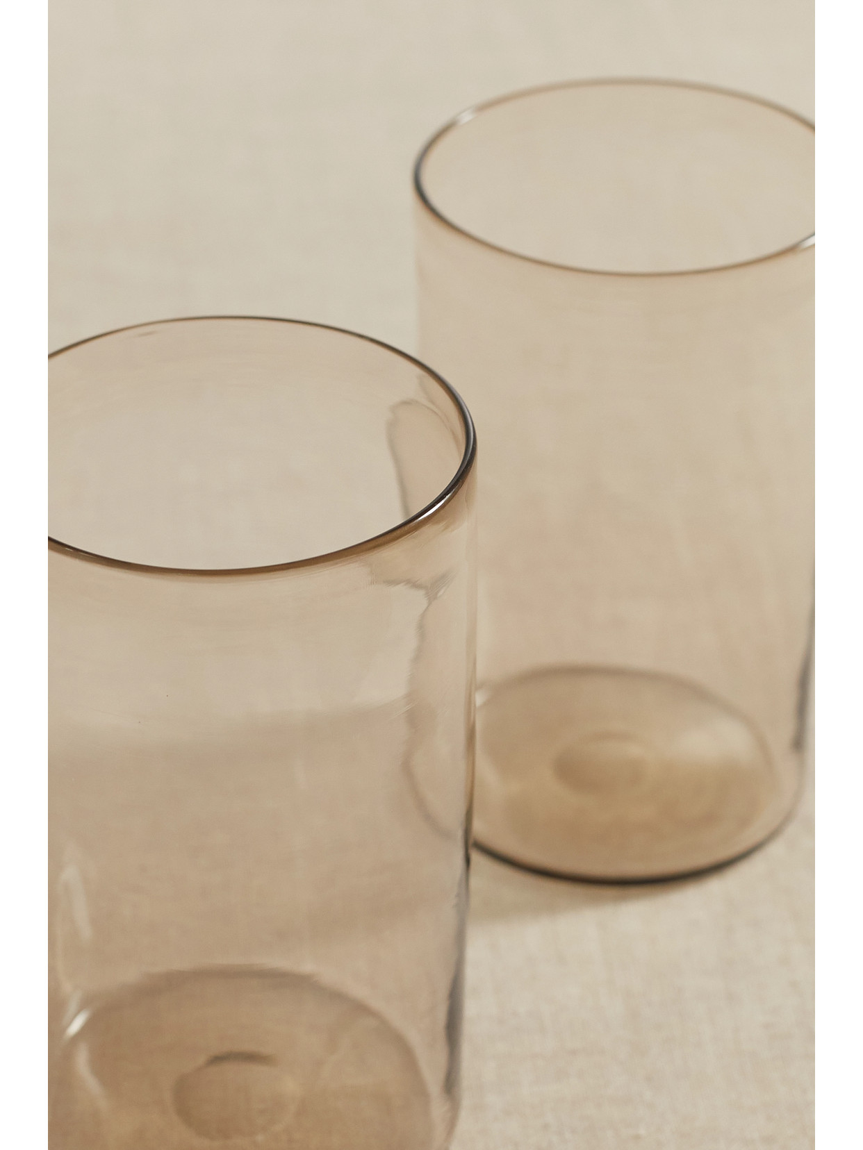 Brunello Cucinelli Set Of Four Water Glasses With Krion Holder In Neutrals