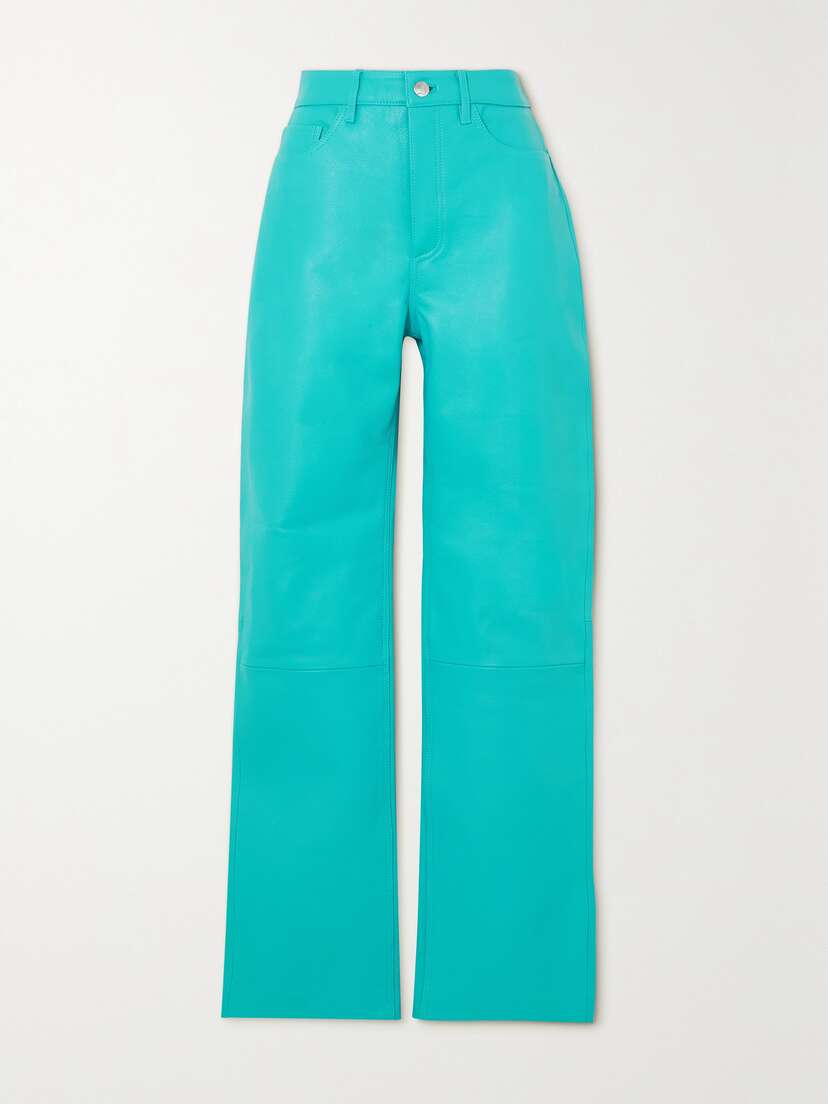 REMAIN Birger Christensen Leather Straight-leg Pants