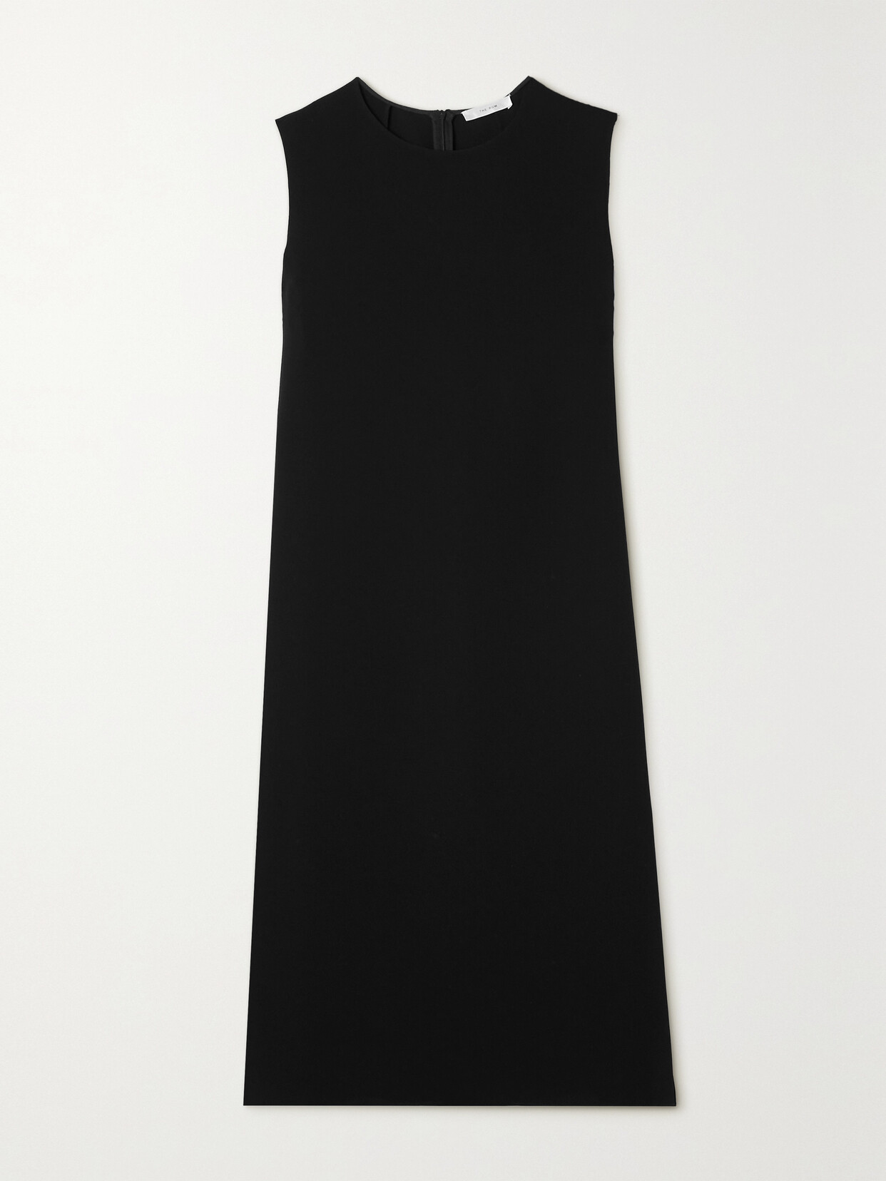 Shop The Row Essentials Mirna Crepe Midi Dress In Black