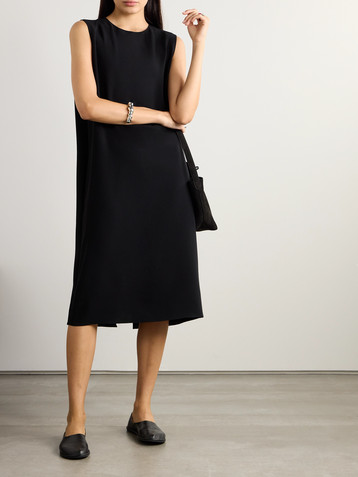 The Row Essentials Mirna crepe midi dress