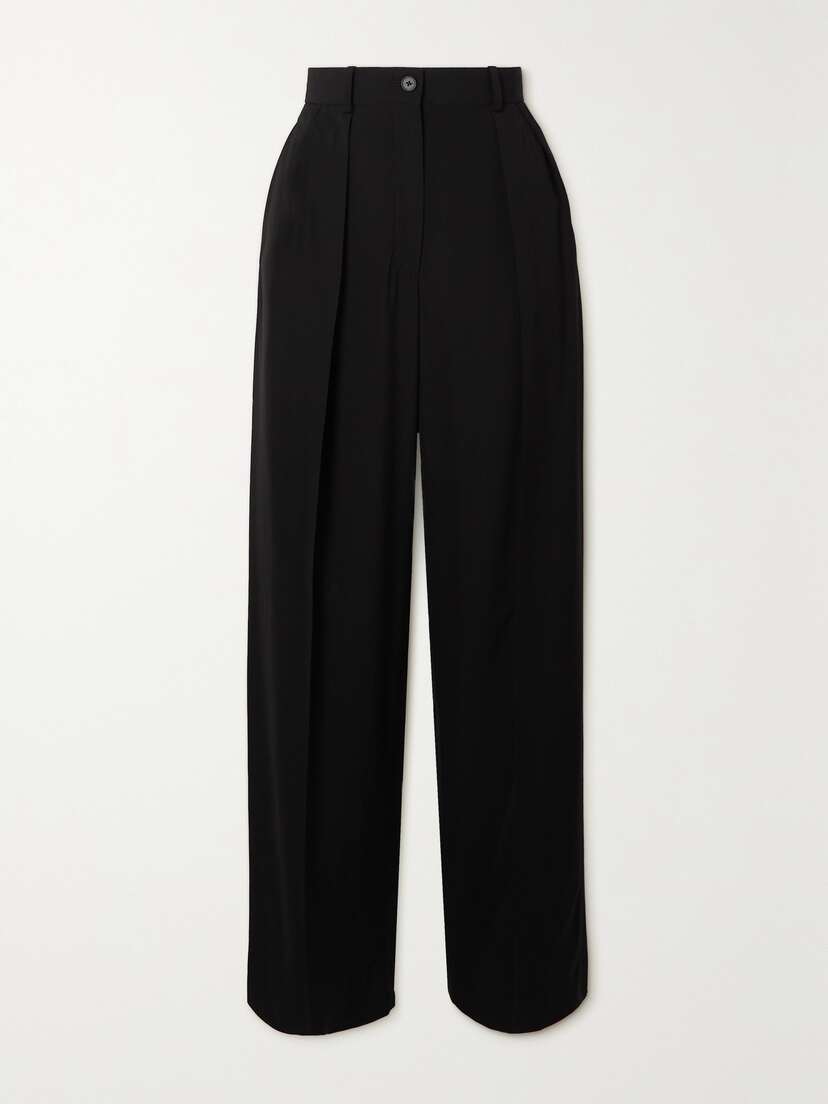 The Row Essentials Igor Crepe Straight-leg Pants