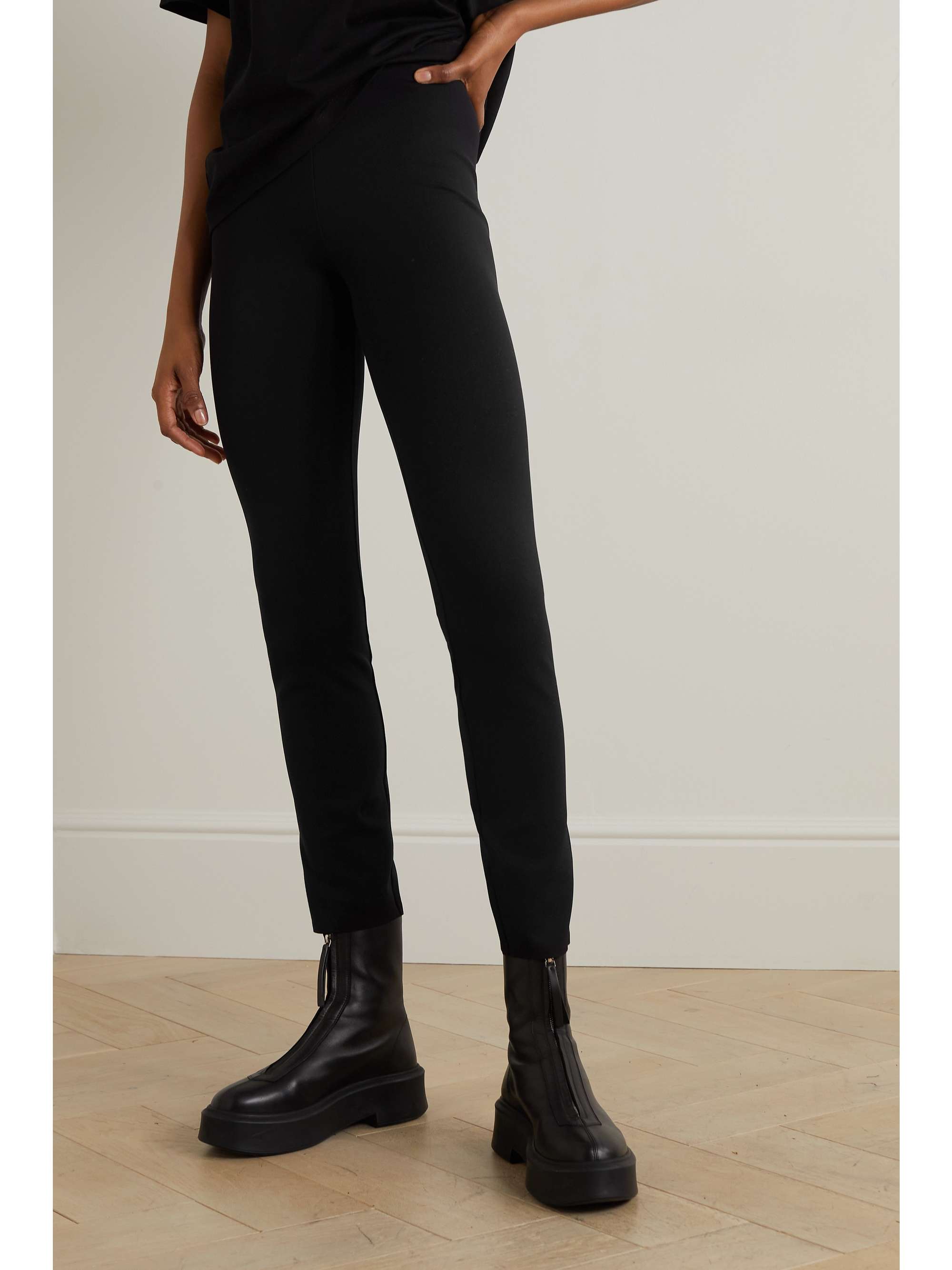 THE ROW Wistworth eng geschnittene Hose aus Stretch-Ponte