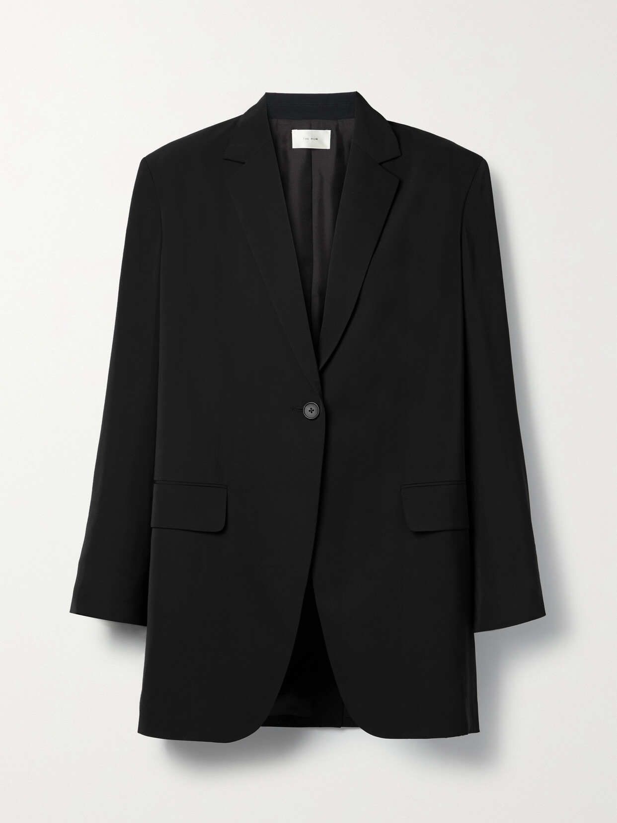 Shop The Row Obine Crepe Blazer In Black