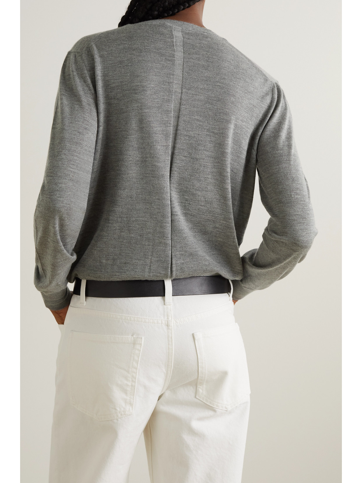 Shop The Row Essentials Battersea Cashmere Cardigan In Gray