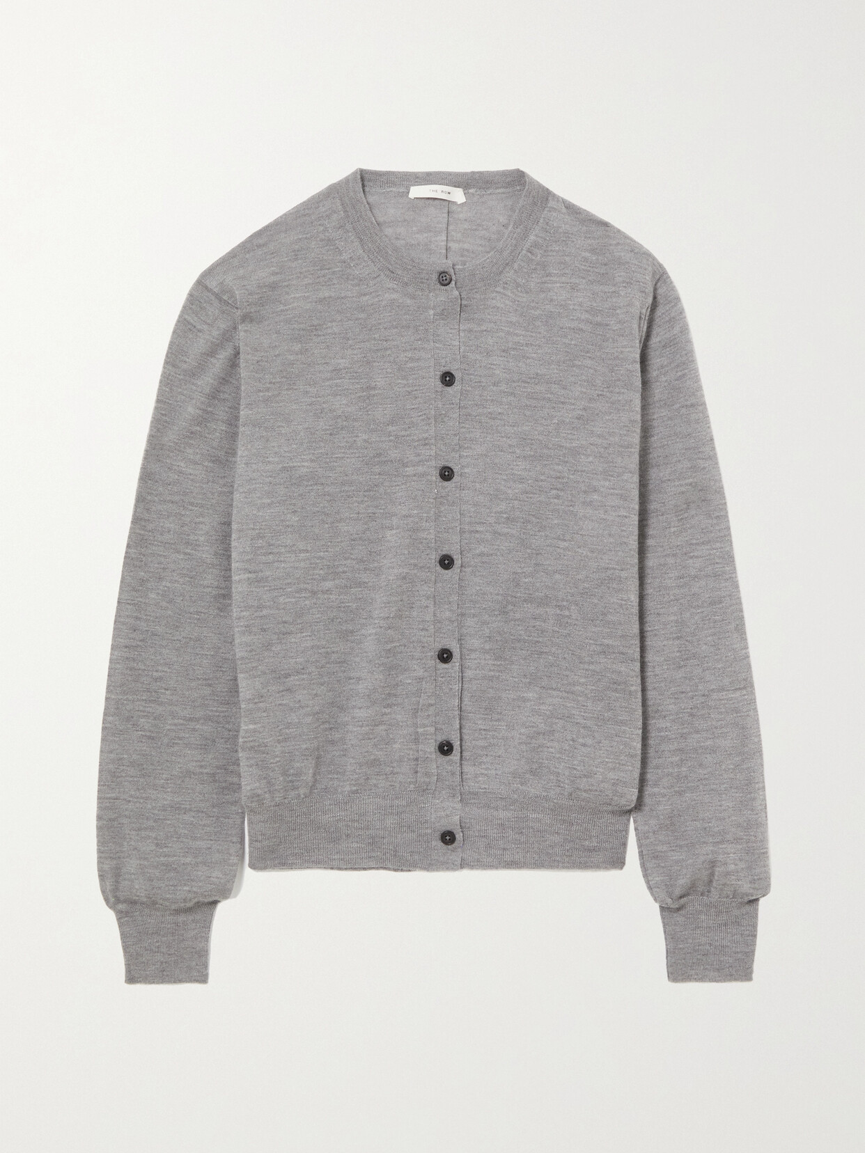 The Row Battersea Cashmere Cardigan In Grey