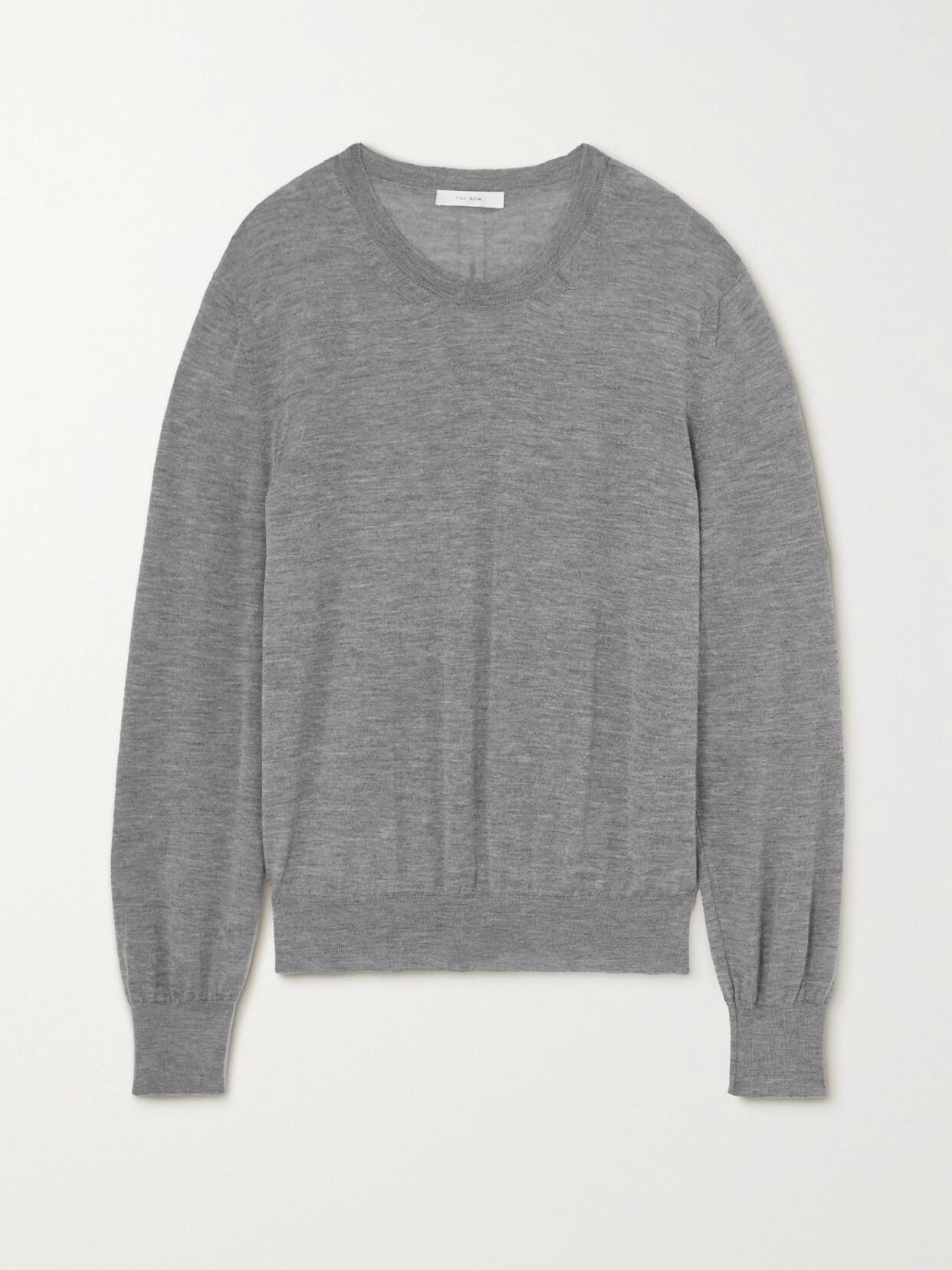 The Row 'islington' Crewneck Cashmere Sweater In Grey