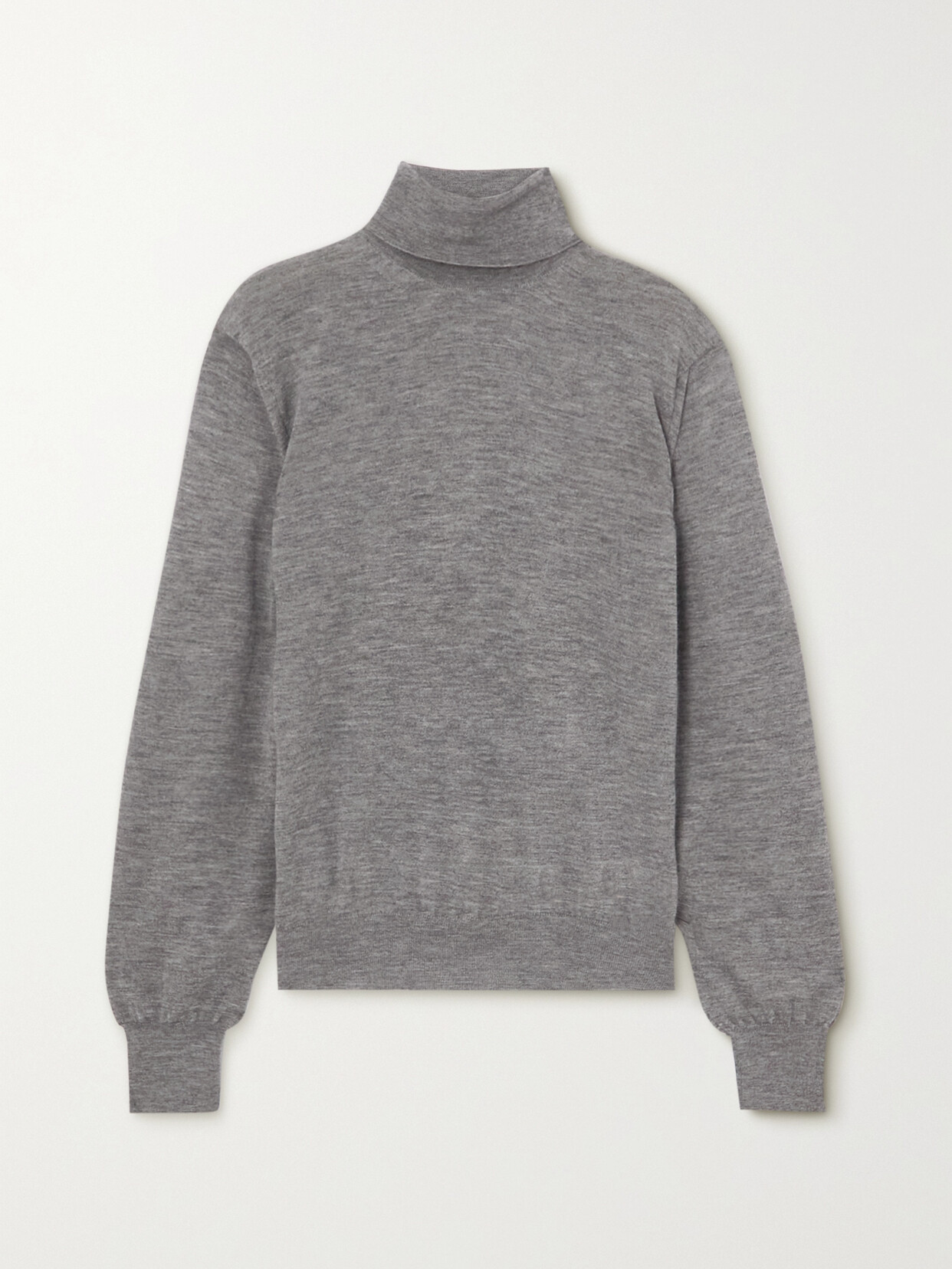 The Row Lamberth Cashmere Turtleneck Sweater In Grey