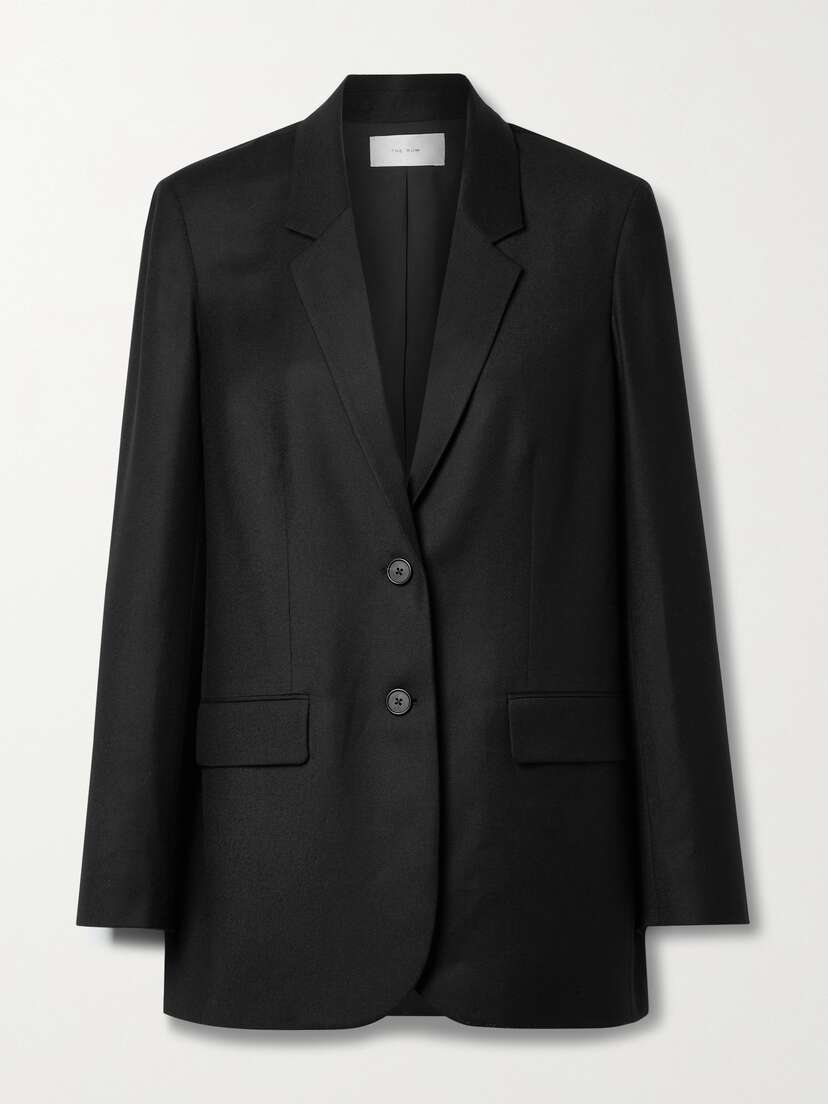 The Row Essentials Dustina Wool-flannel Jacket