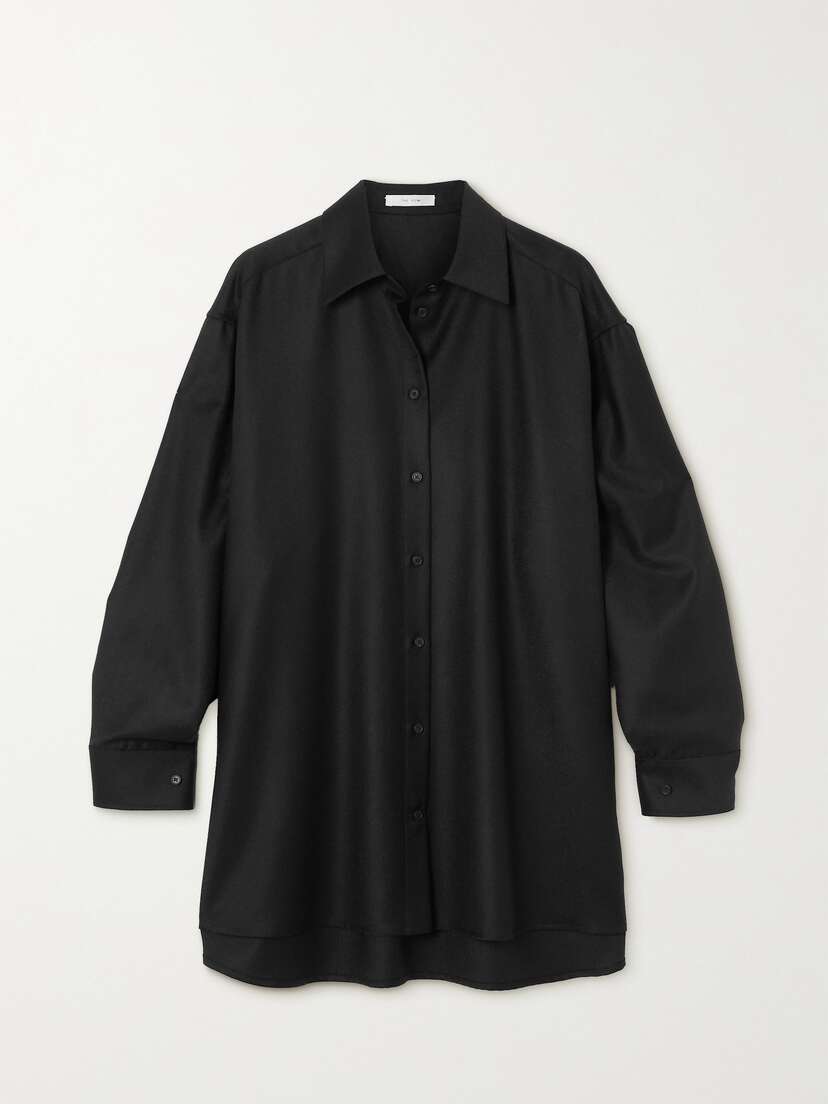 The Row Essentials Caroline Oversized Wool Shirt -  - x large