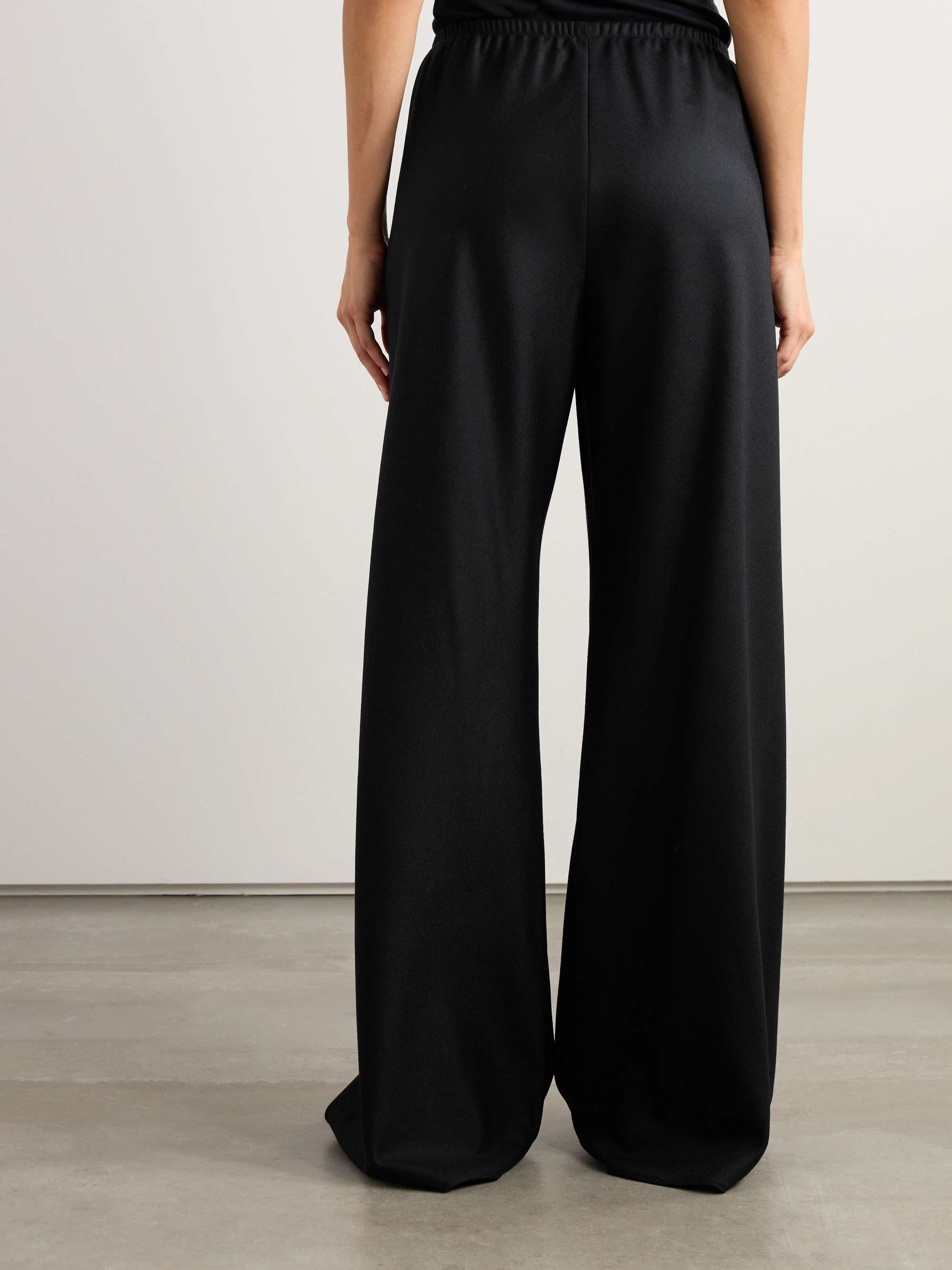 THE ROW Gala wool and mohair-blend wide-leg pants