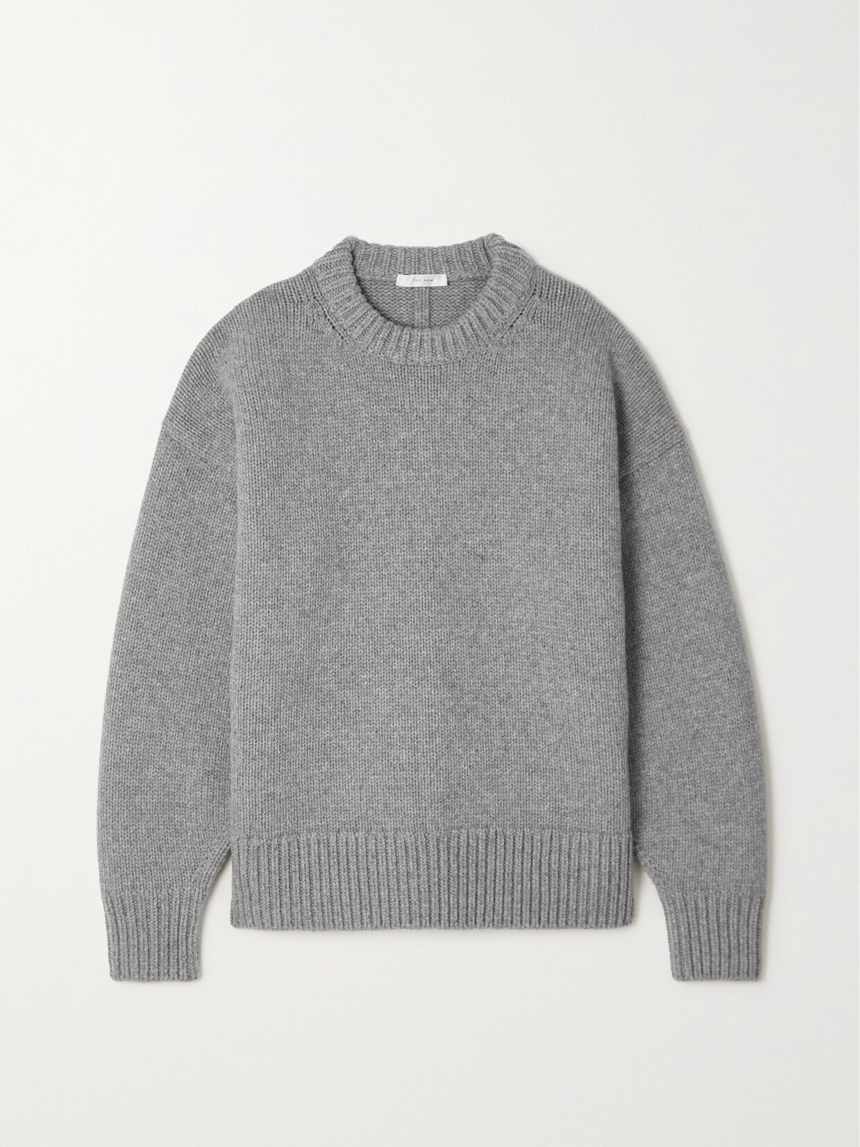 Shop The Row Essentials Ophelia Oversized Wool And Cashmere-blend Sweater In Gray